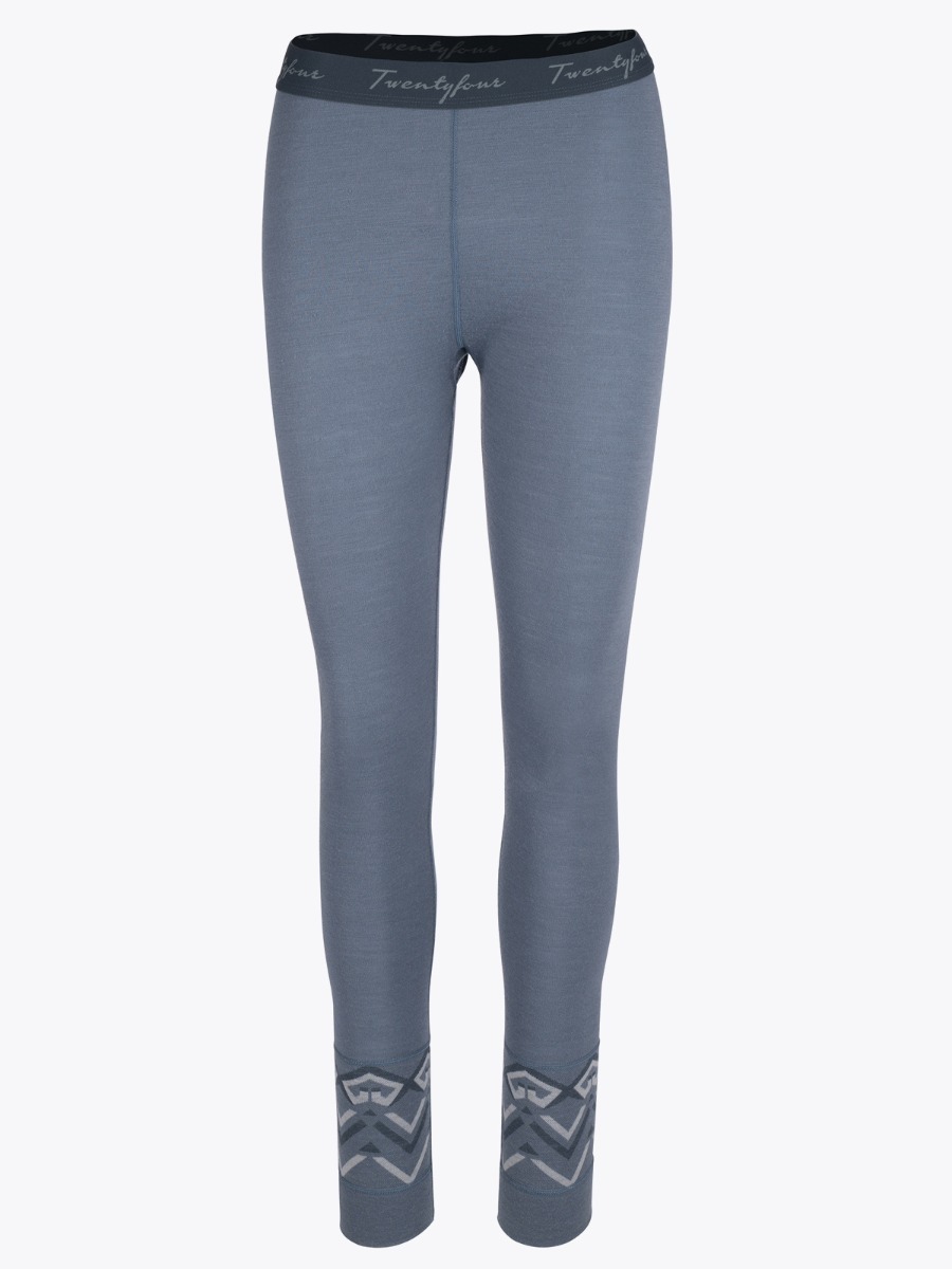 Twentyfour Finse Freja Ull tights Denimblå