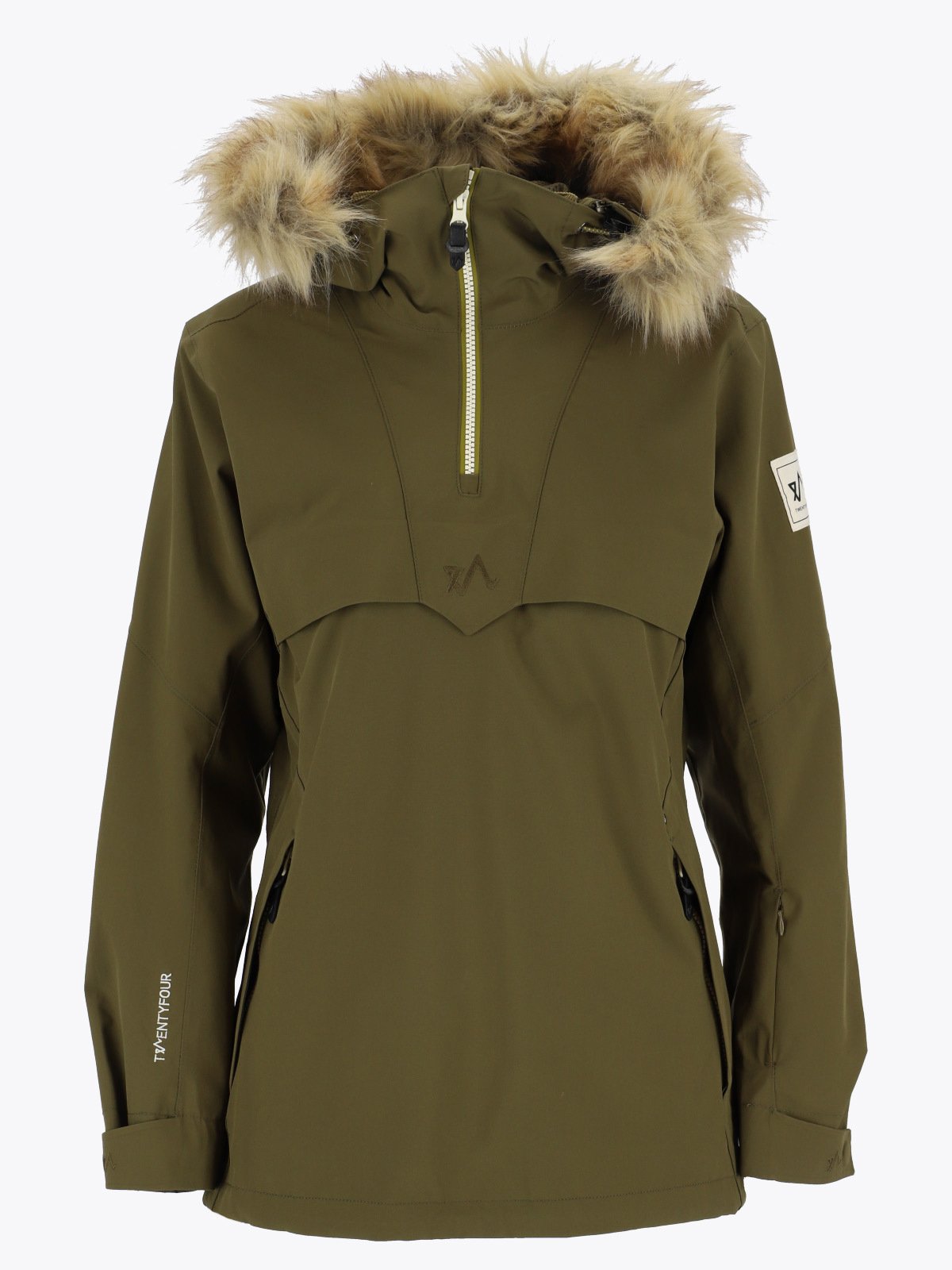 Twentyfour Finse 2.0 2-Lags Anorakk Mørk Oliven