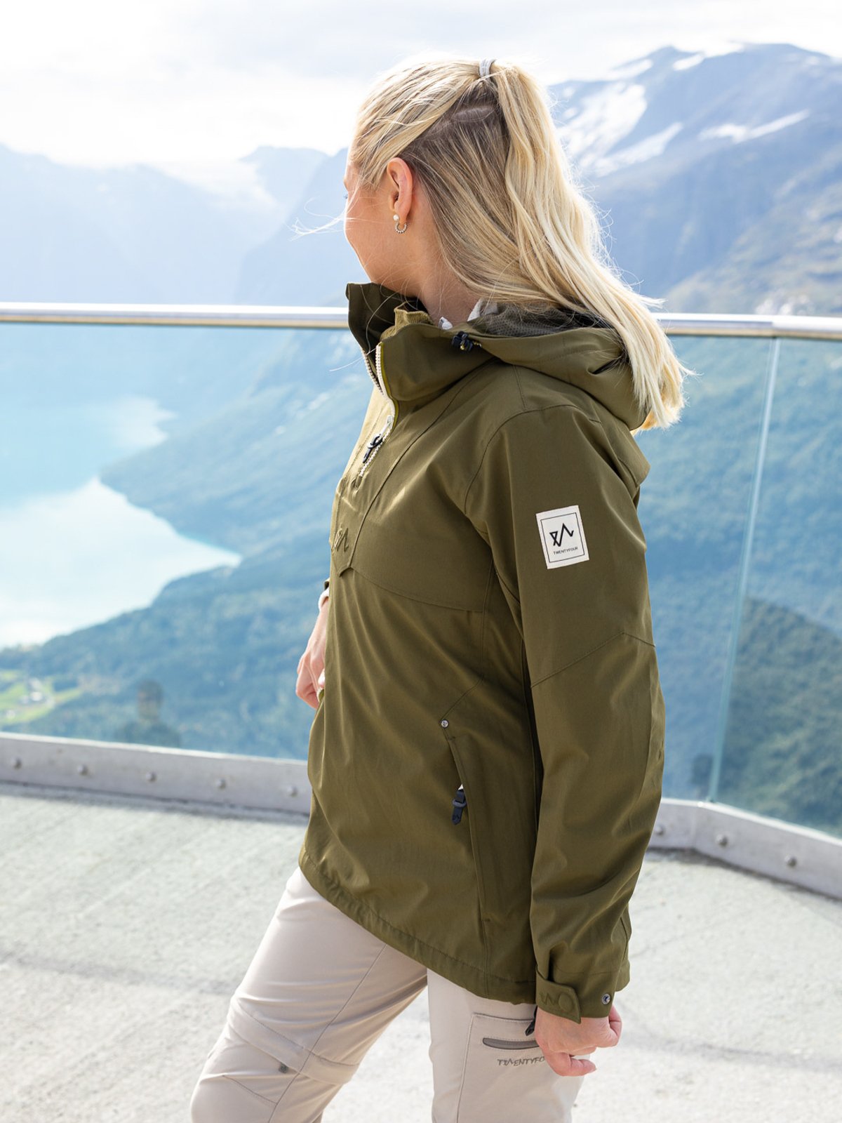 Twentyfour Finse 2.0 2-Lags Anorakk Mørk Oliven