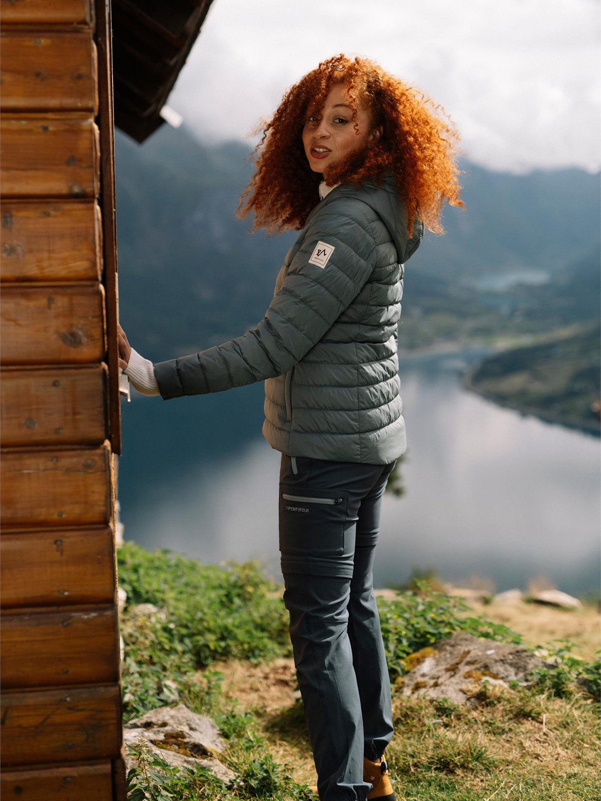 Twentyfour Finse Dunjakke Gråblå