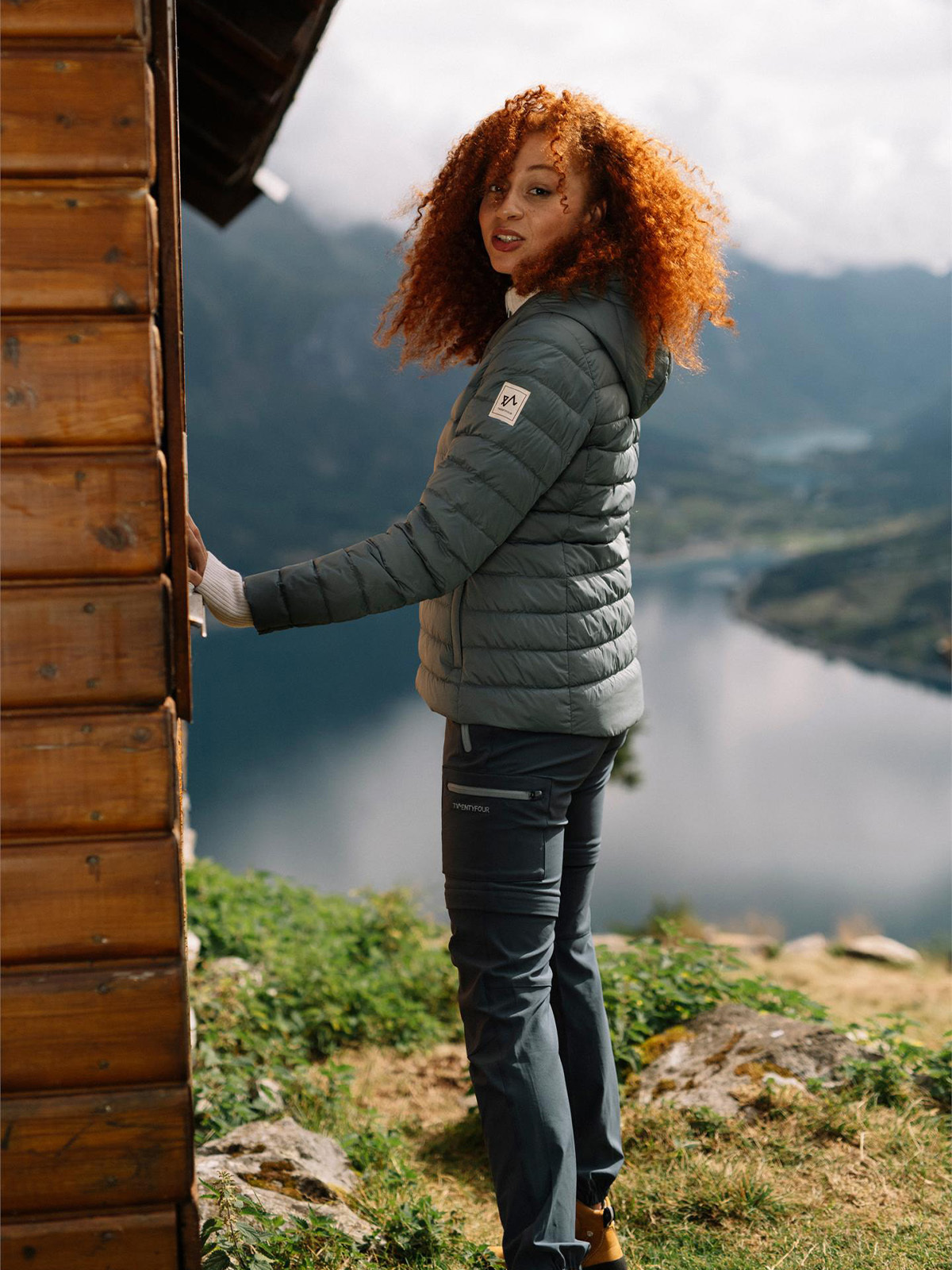 Twentyfour Finse Dunjakke Gråblå