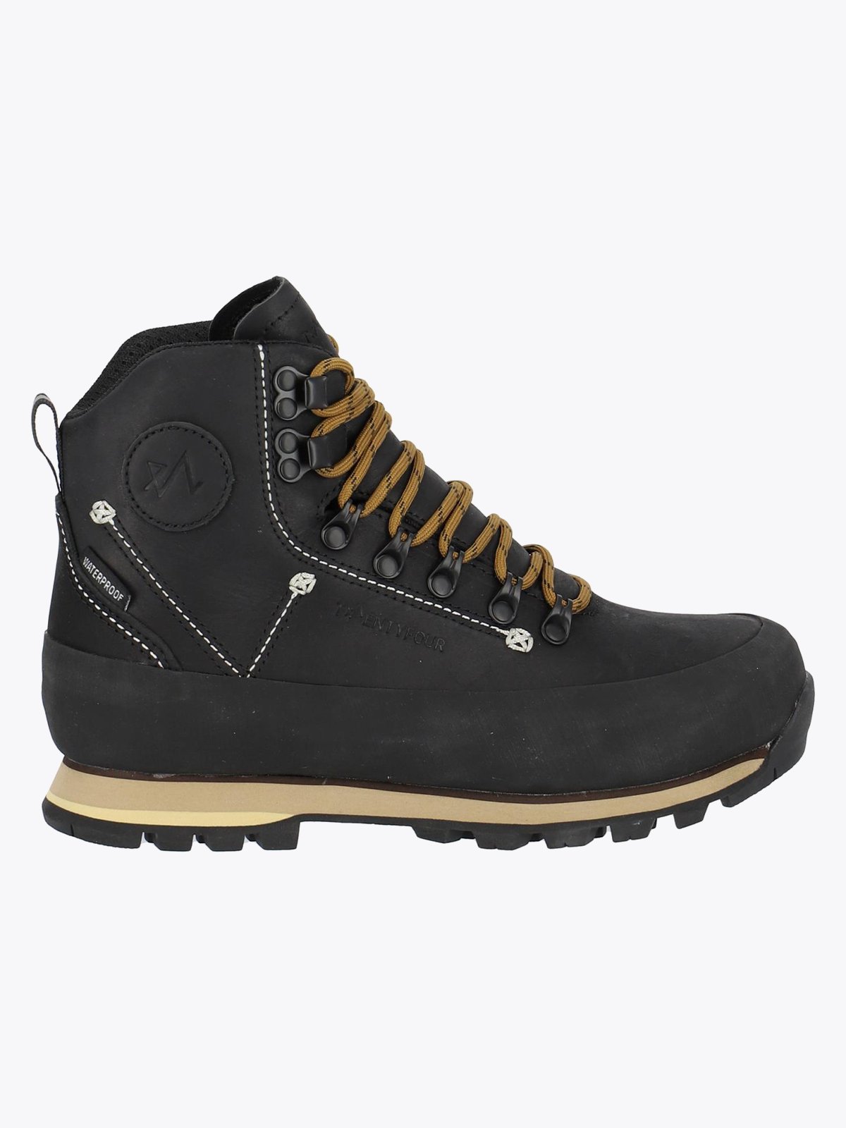 Twentyfour Finse Leather Boot Skyggesort