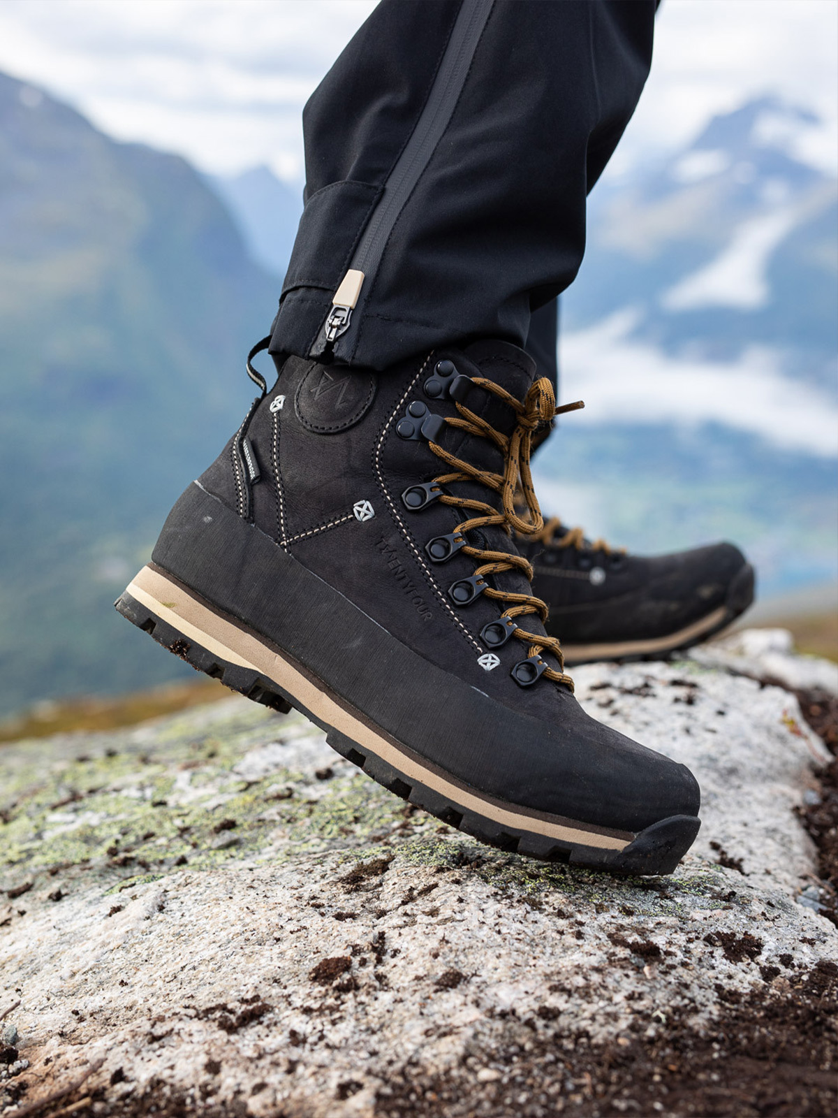 Twentyfour Finse Leather Boot Skyggesort