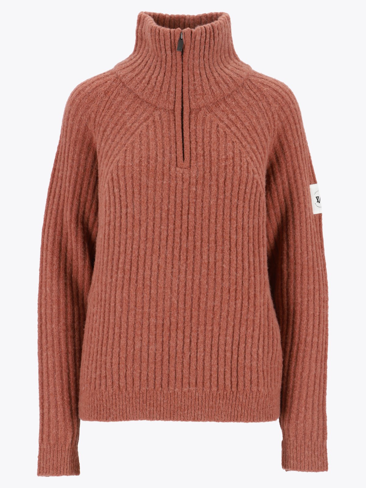 Twentyfour 1222 Half Zip Genser Brent rød