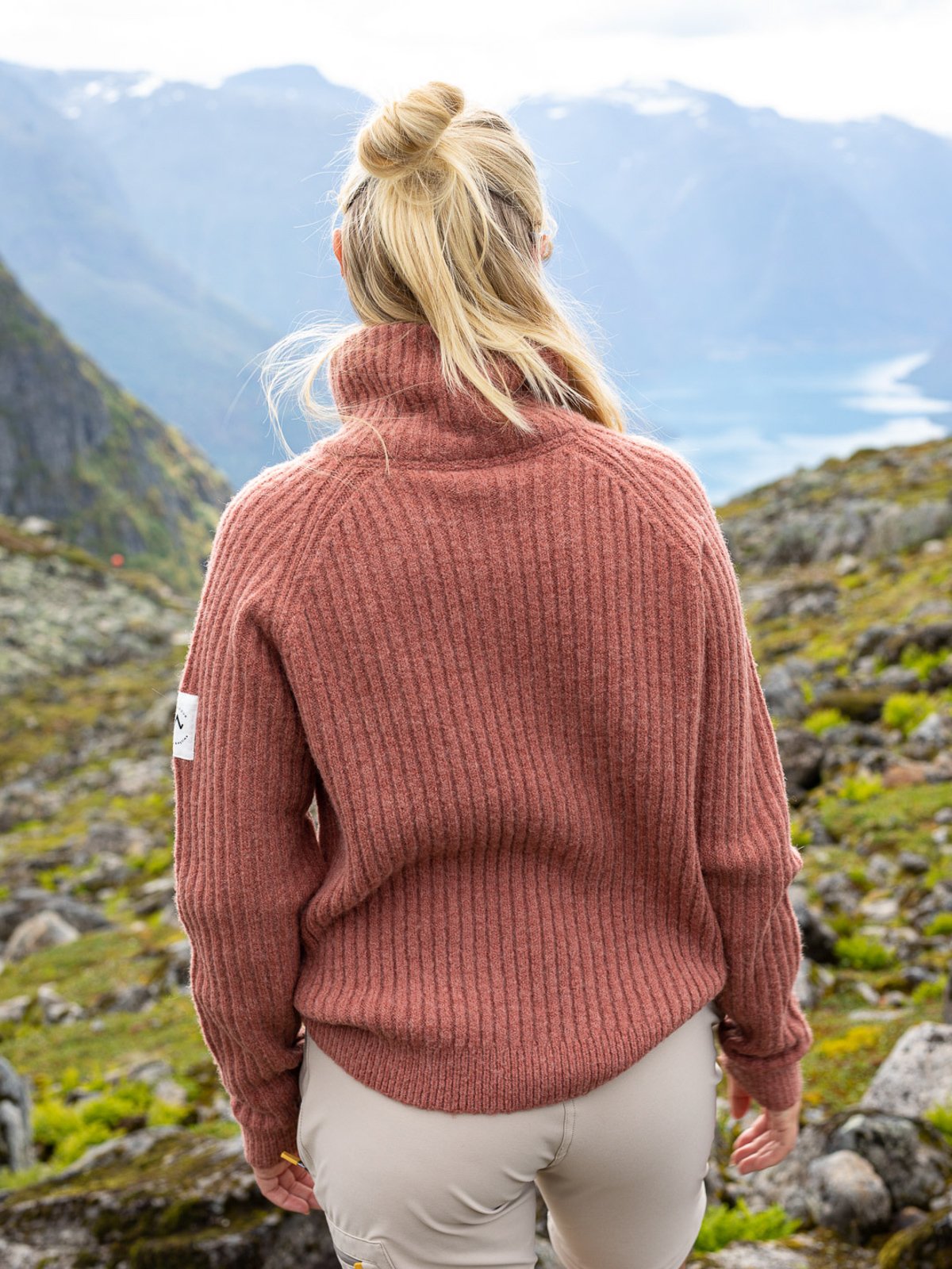 Twentyfour 1222 Half Zip Genser Brent rød