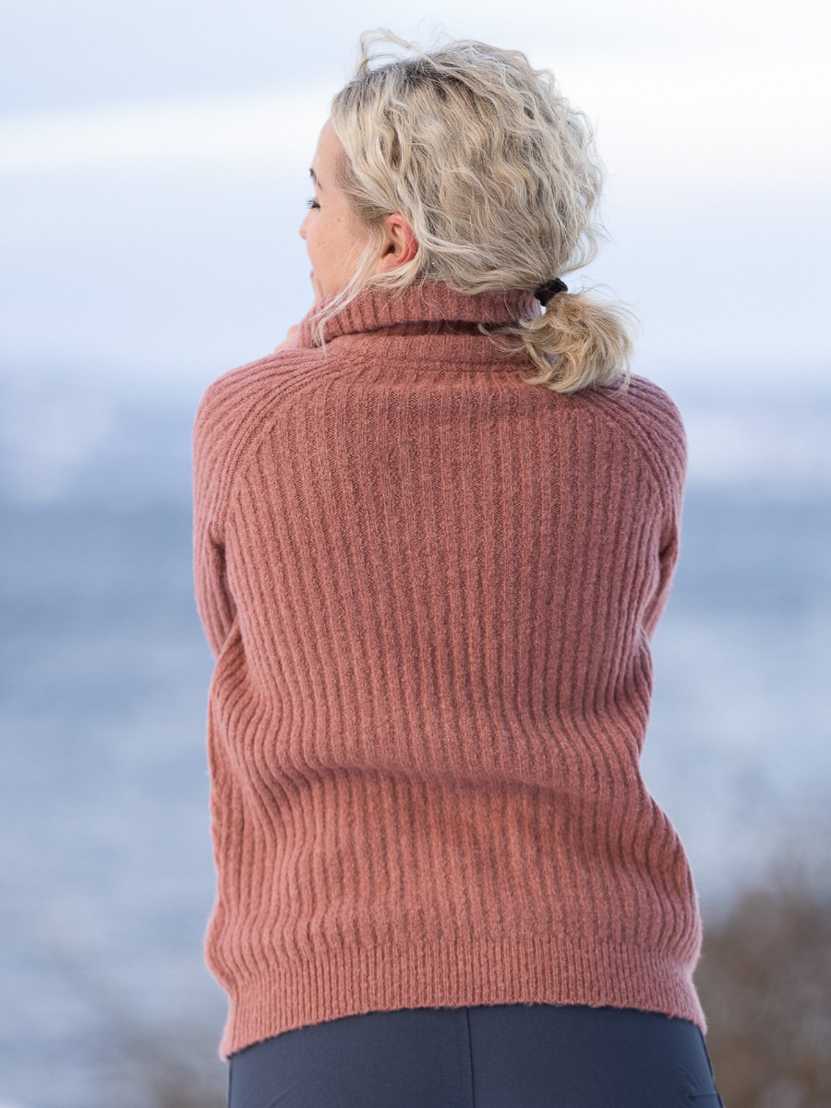 Twentyfour 1222 Half Zip Genser Brent rød