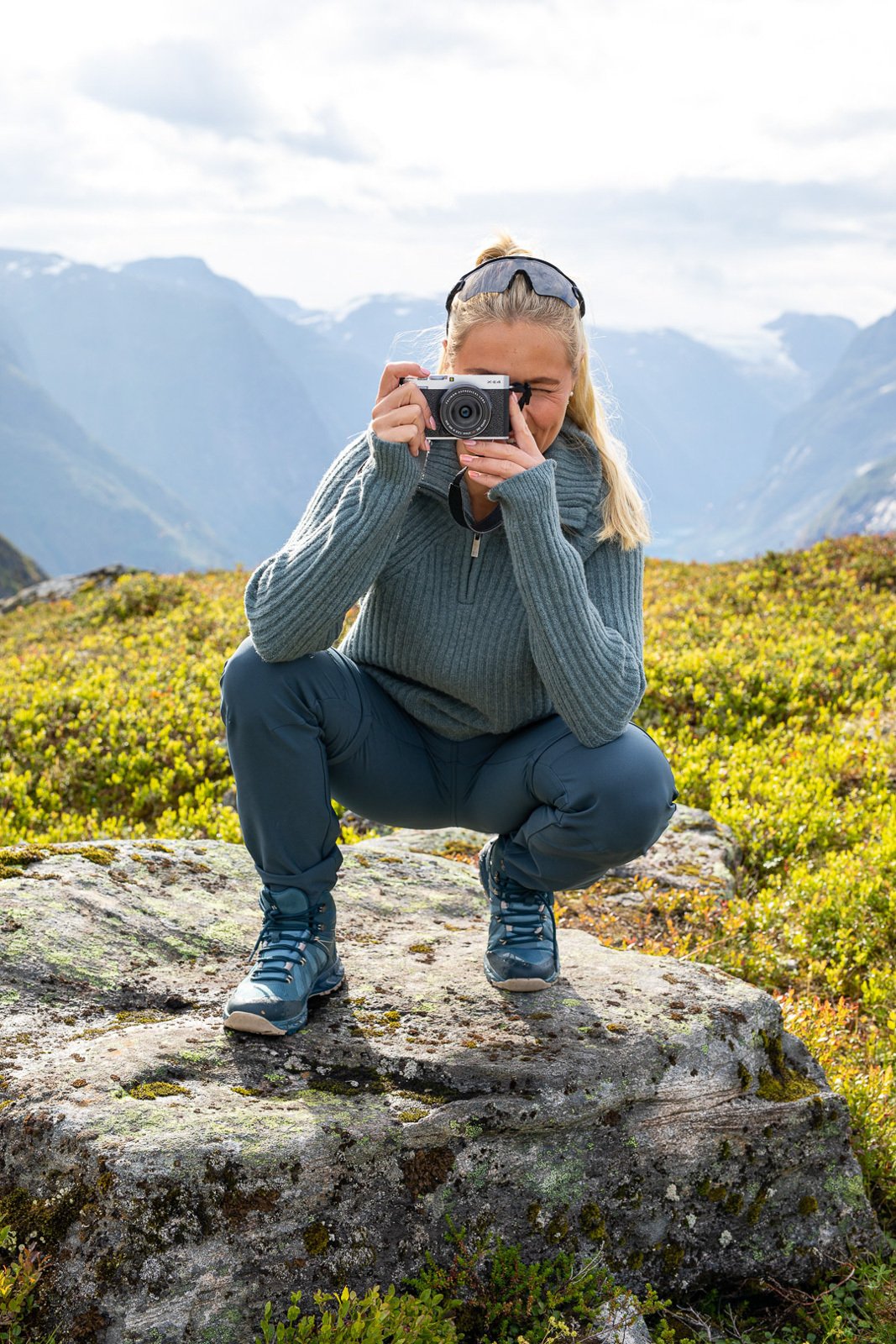 Twentyfour 1222 Half Zip Genser Gråblå