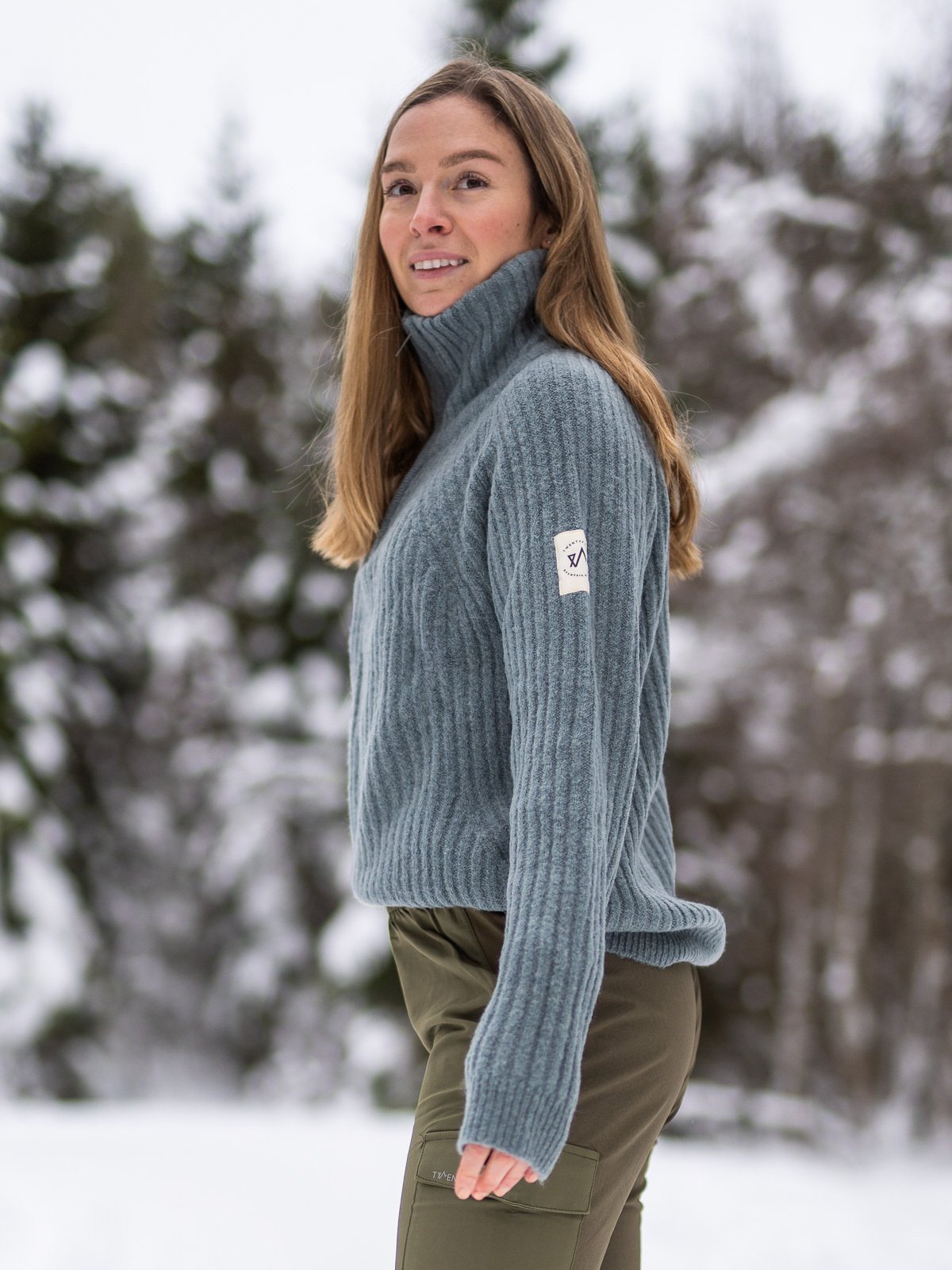 Twentyfour 1222 Half Zip Genser Gråblå