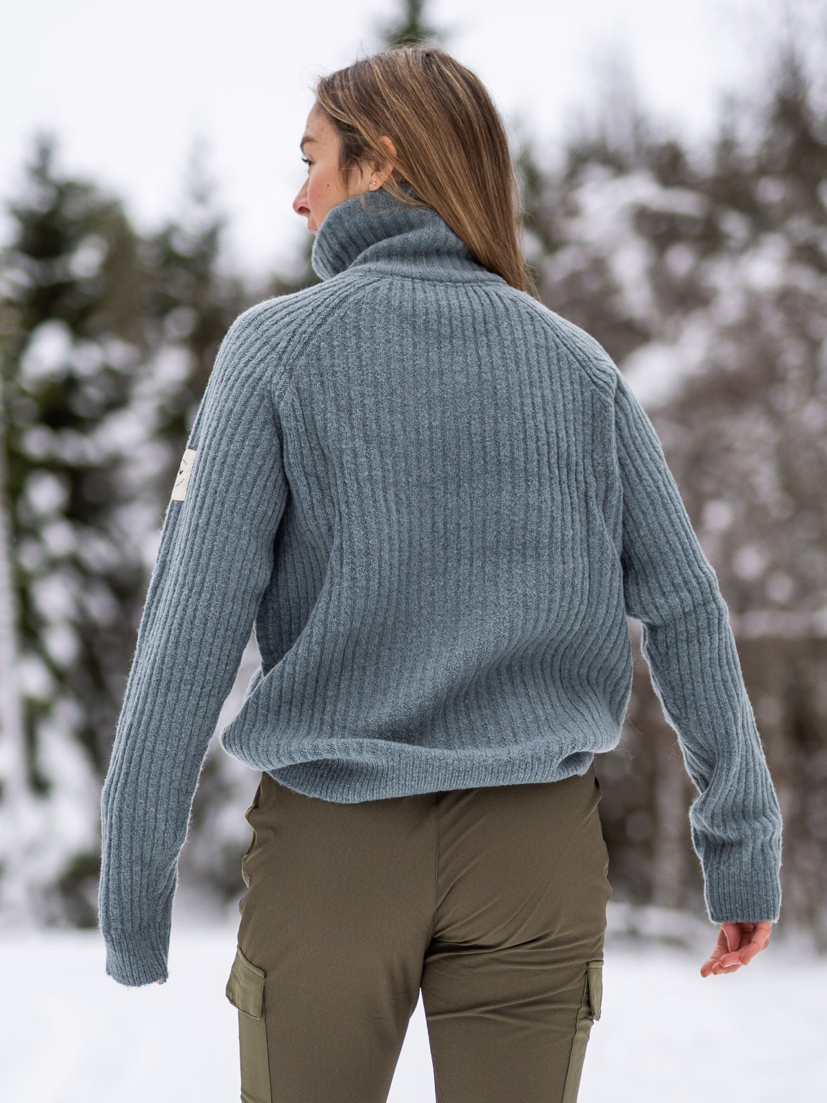 Twentyfour 1222 Half Zip Genser Gråblå