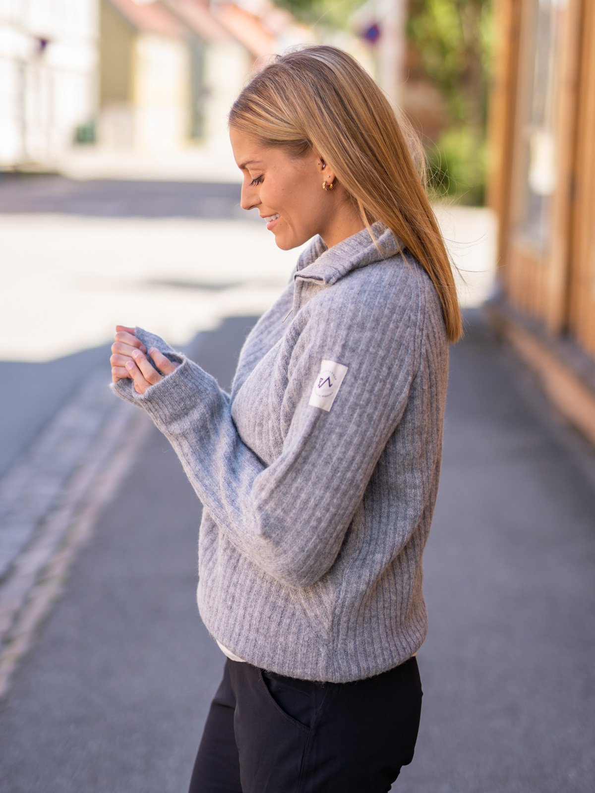 Twentyfour 1222 Half Zip Genser Lysgrå