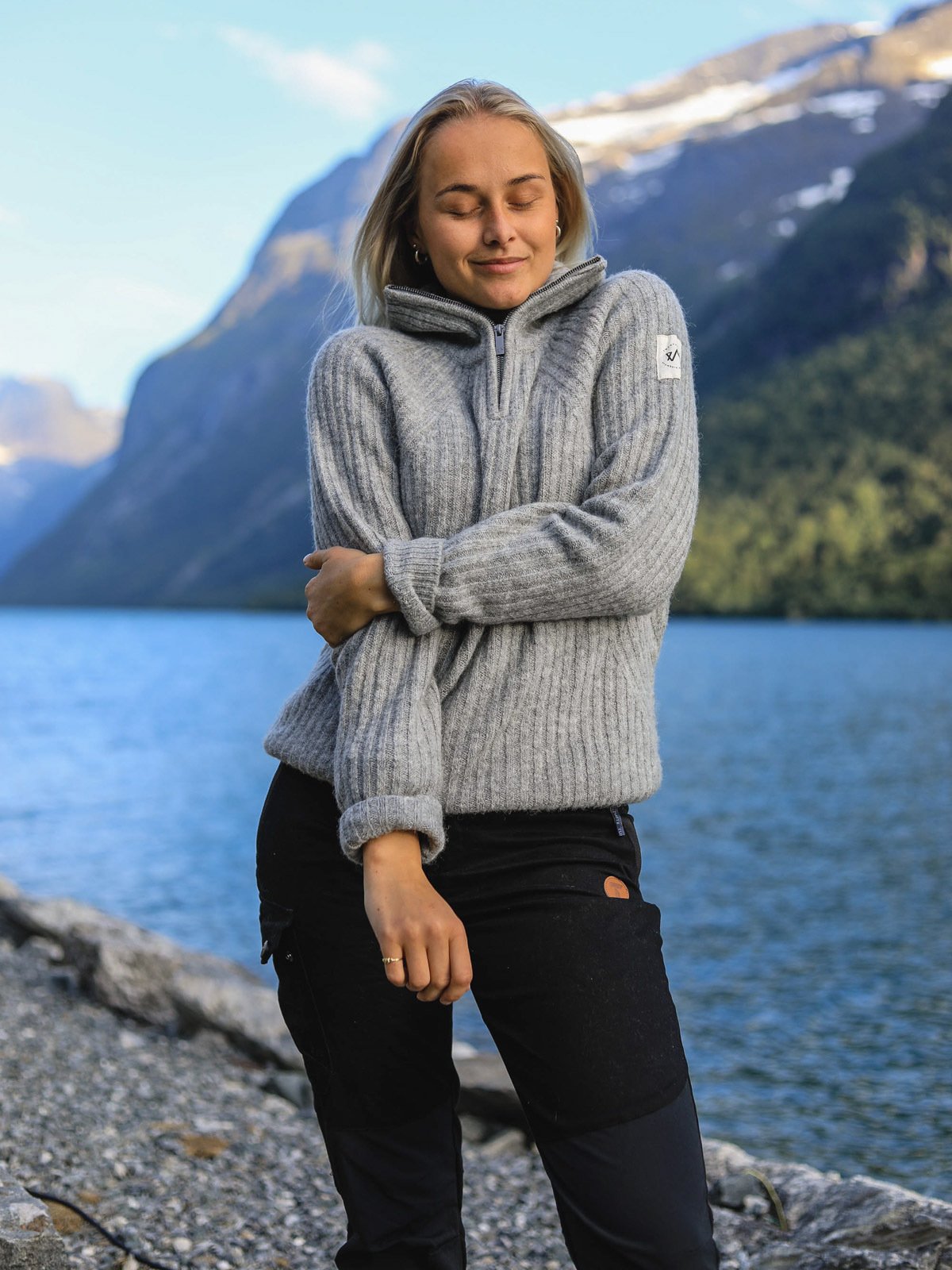 Twentyfour 1222 Half Zip Genser Lysgrå