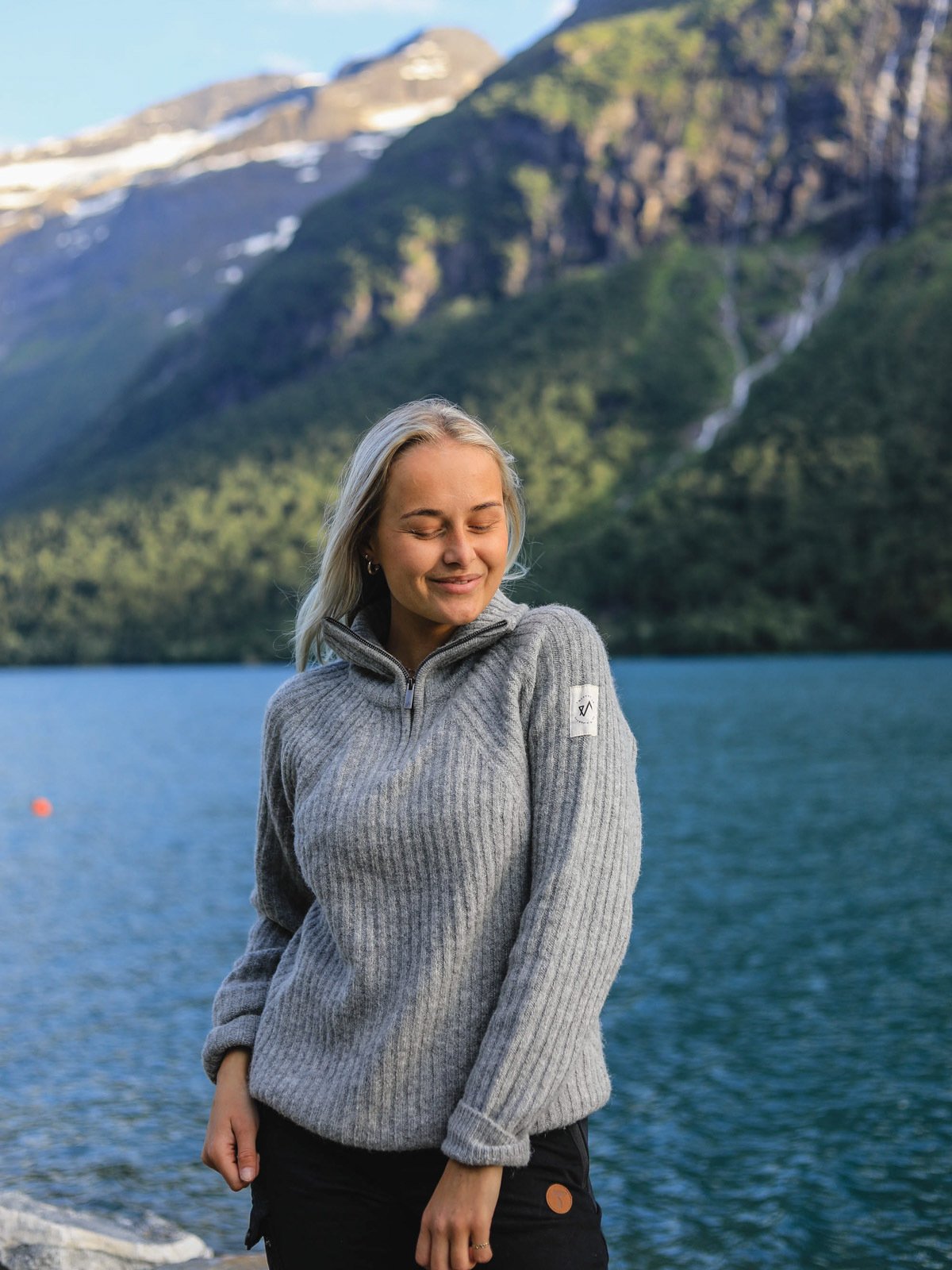 Twentyfour 1222 Half Zip Genser Lysgrå