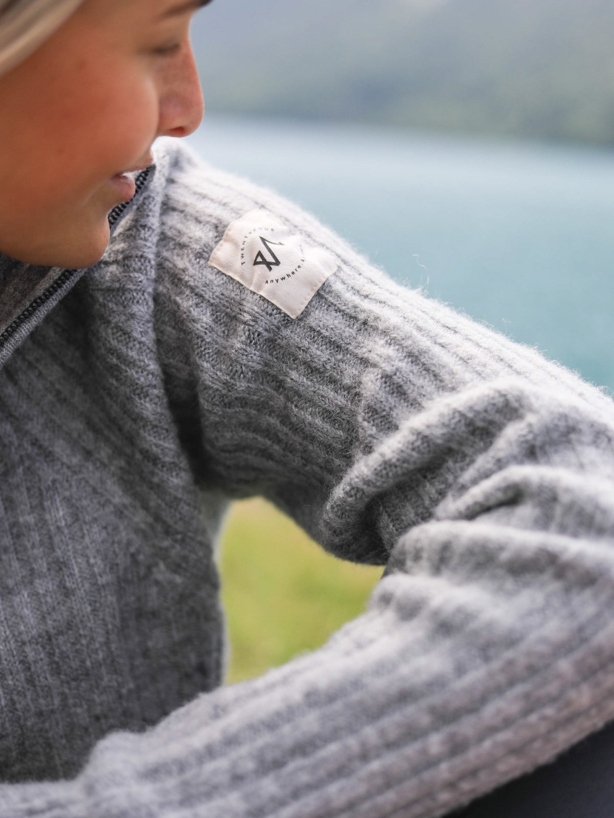 Twentyfour 1222 Half Zip Genser Lysgrå