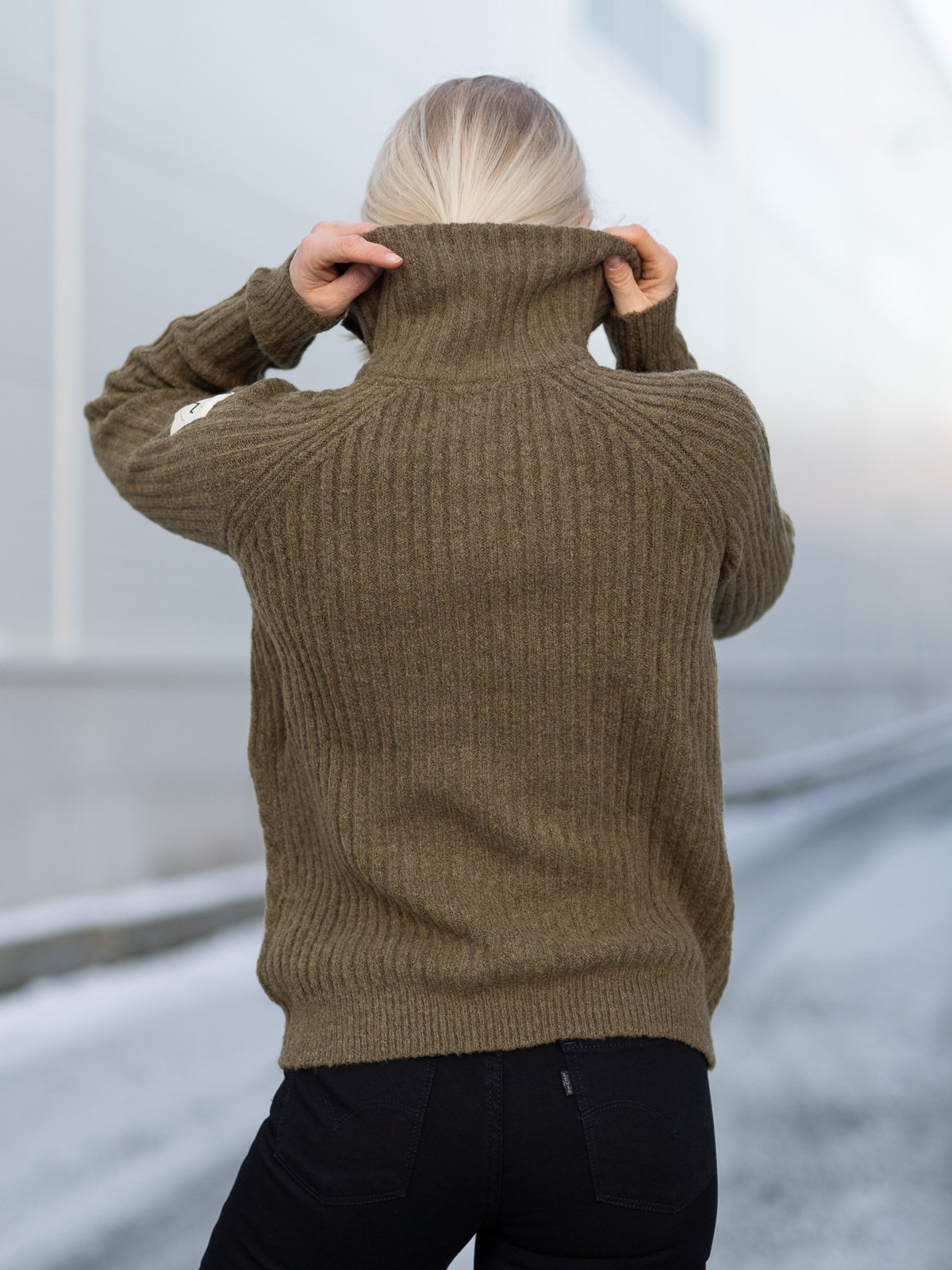 Twentyfour 1222 Half Zip Genser Mørk Oliven