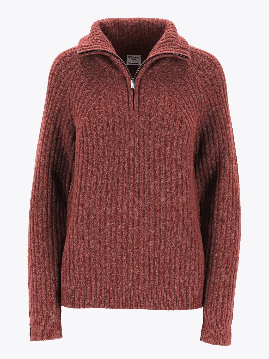 Twentyfour 1222 Half Zip Genser Rødbrun - Get Inspired Exclusive Collection
