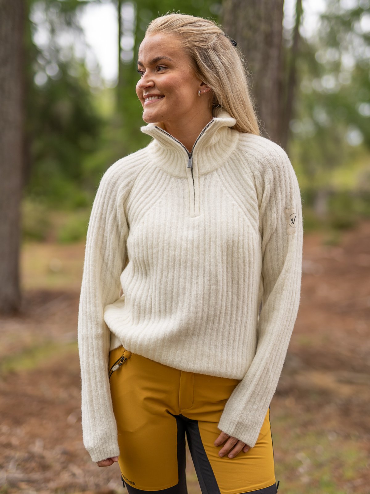 Twentyfour 1222 Half Zip Genser Varmhvit