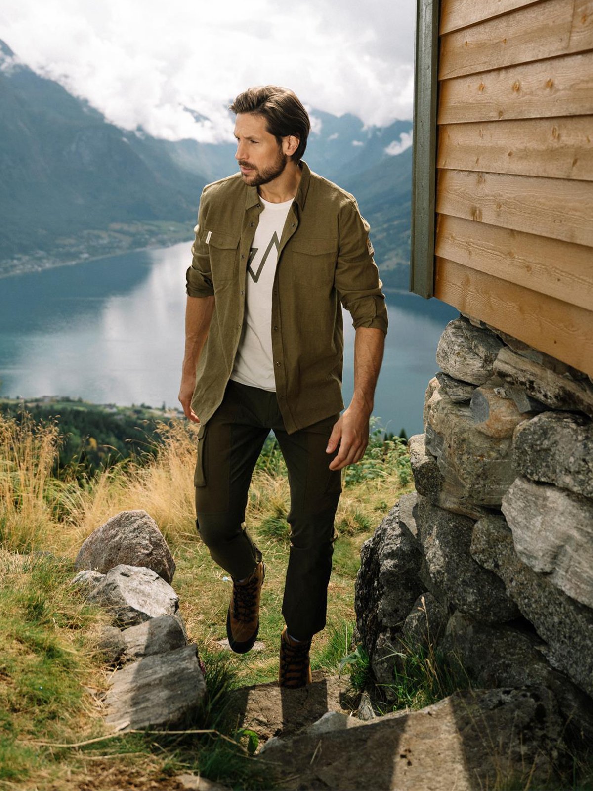 Twentyfour 1222 Hike Skjorte Mørk Oliven