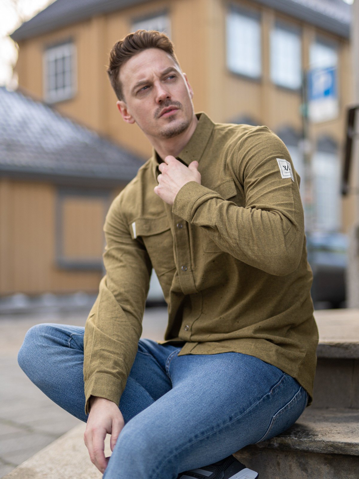 Twentyfour 1222 Hike Skjorte Mørk Oliven