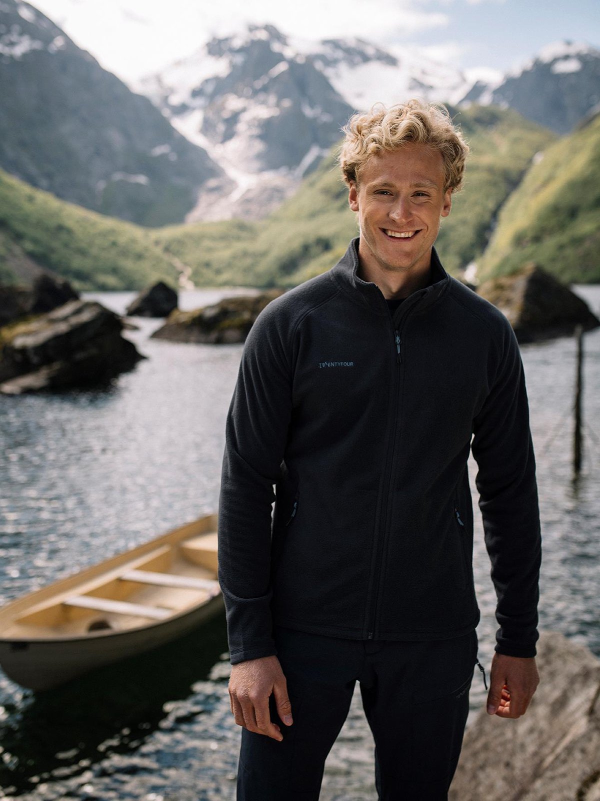 Twentyfour Flåm Fleece H Blekkblå