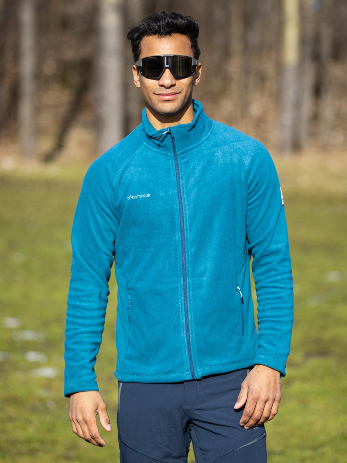 Twentyfour Flåm Fleece H Petrolblå