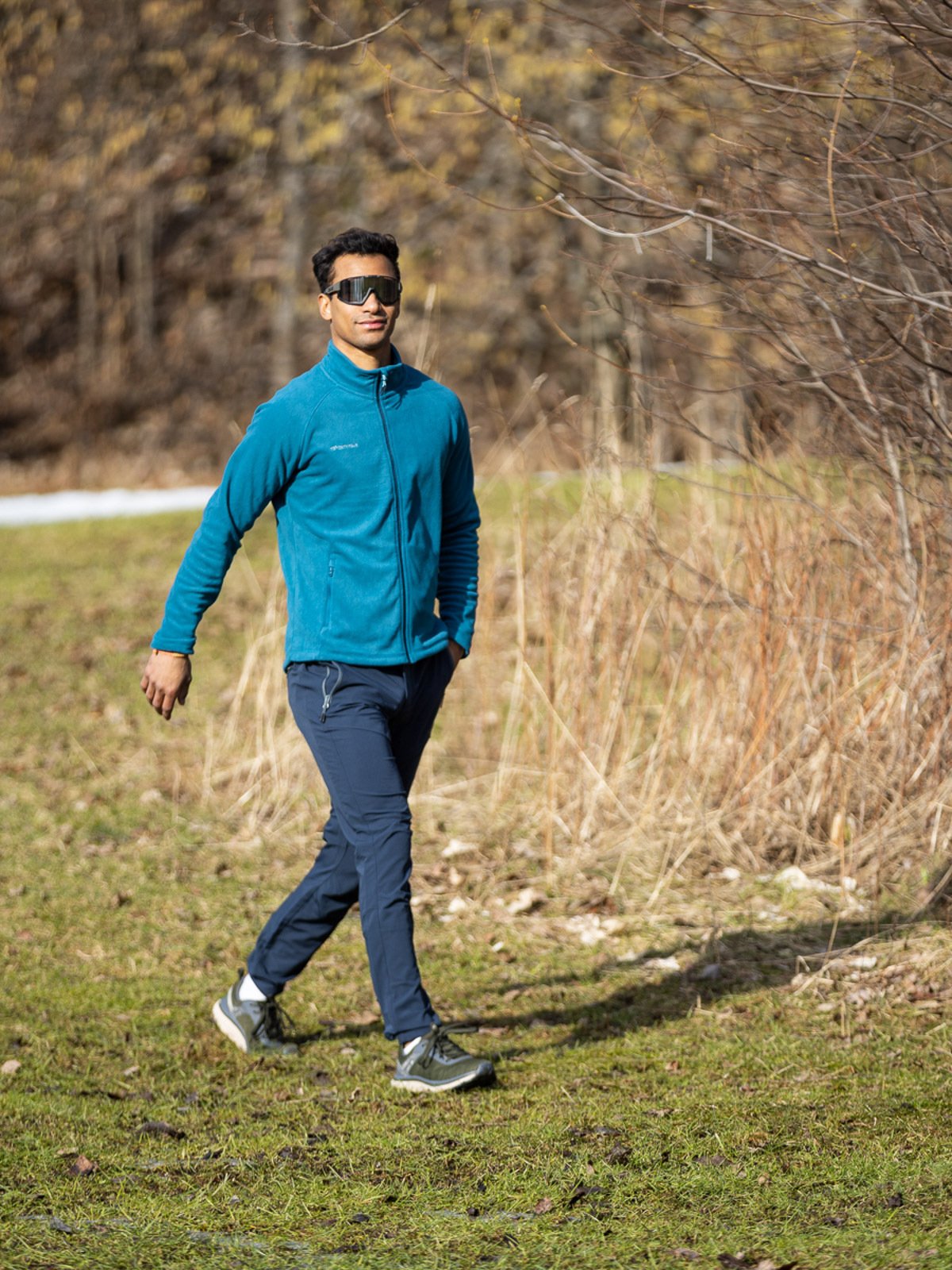 Twentyfour Flåm Fleece H Petrolblå