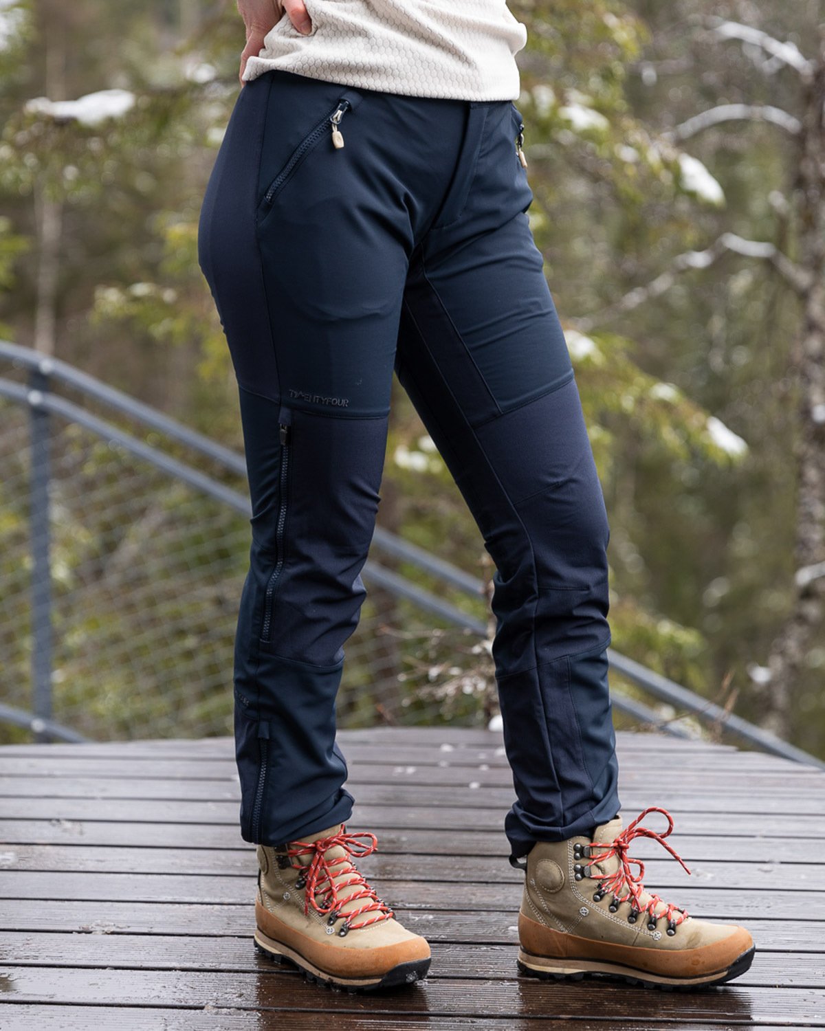 Twentyfour Finse Softshellbukse Blekkblå