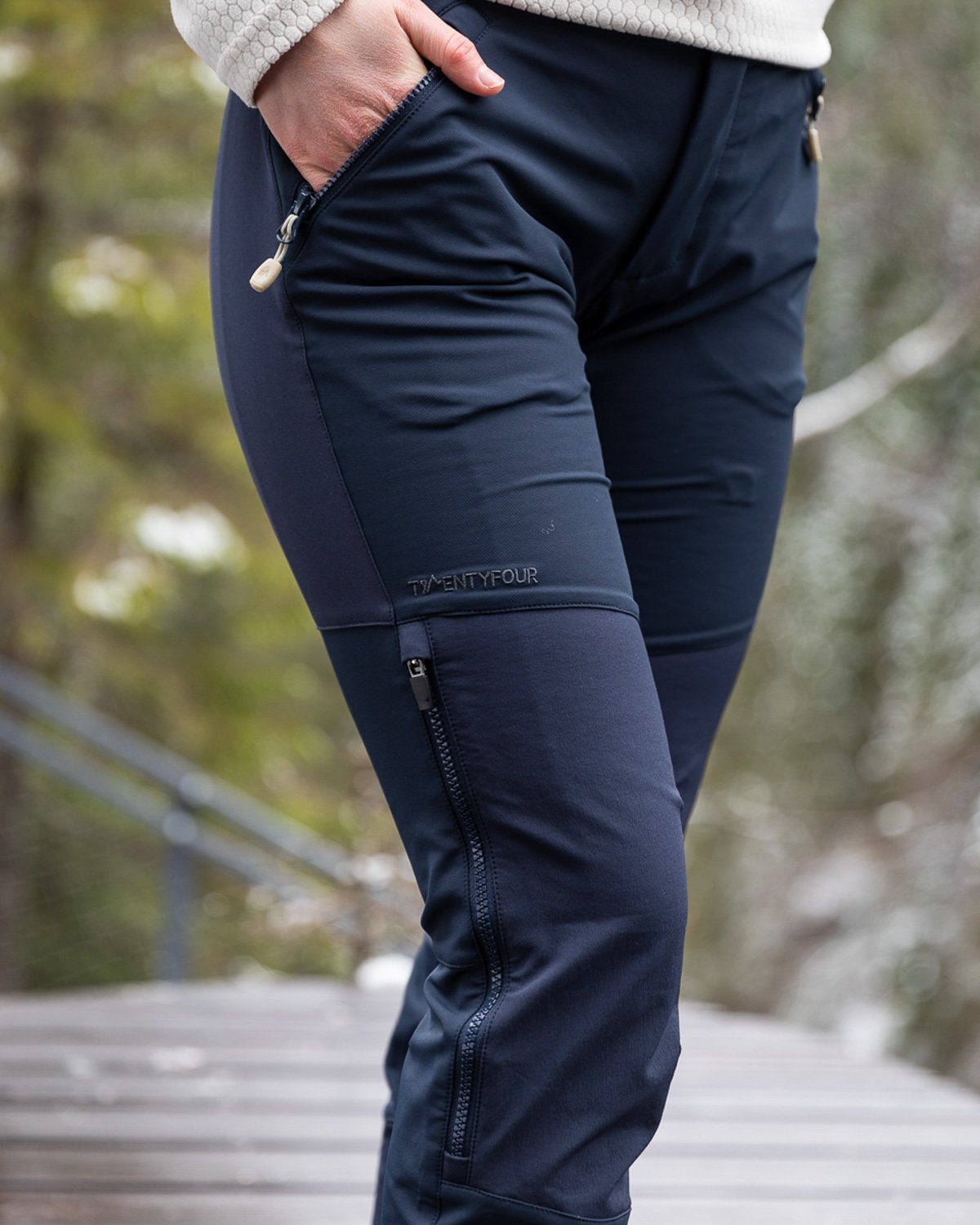 Twentyfour Finse Softshellbukse Blekkblå