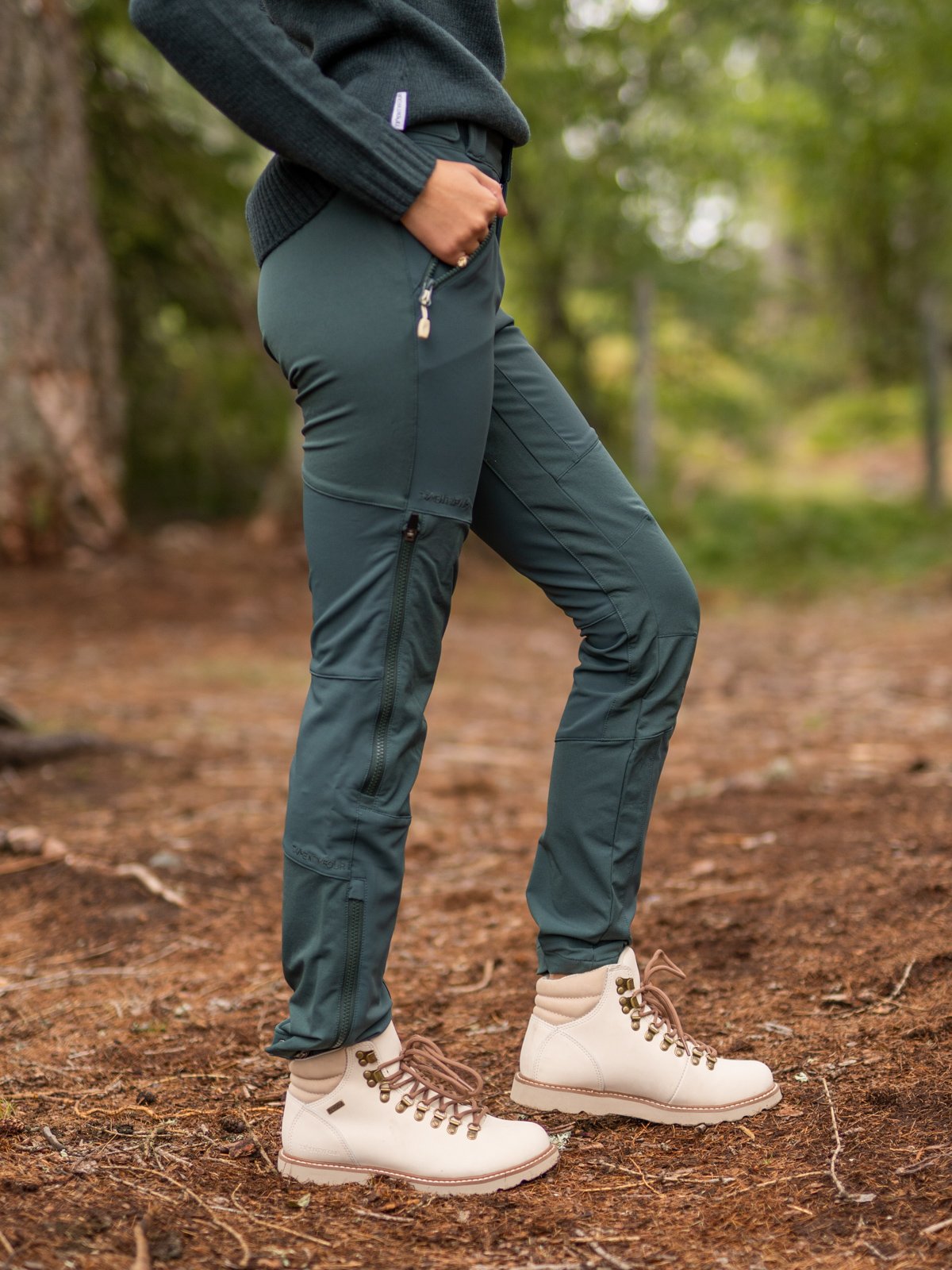 Twentyfour Finse Softshellbukse Flaskegrønn