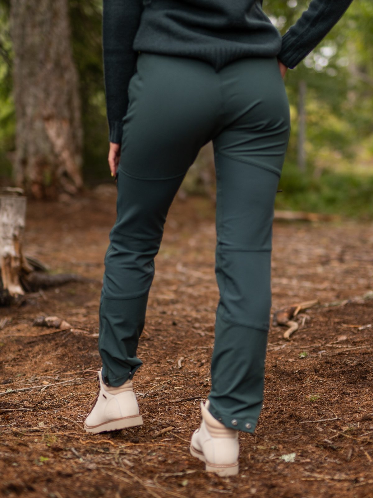 Twentyfour Finse Softshellbukse Flaskegrønn