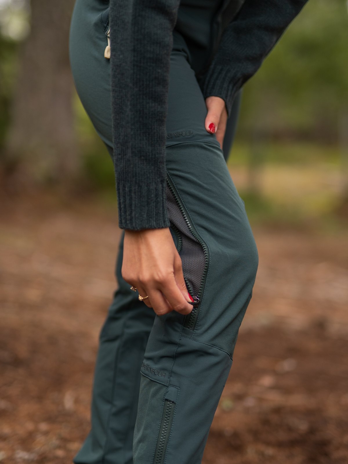 Twentyfour Finse Softshellbukse Flaskegrønn