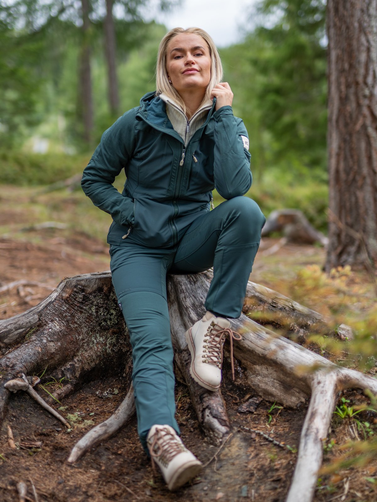 Twentyfour Finse Softshelljakke Flaskegrønn