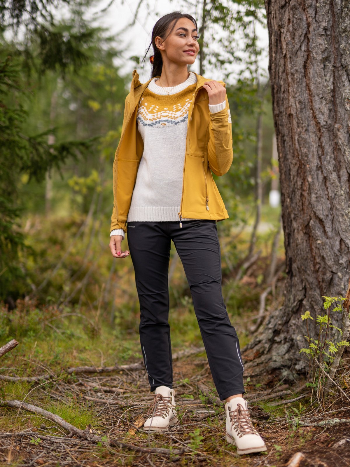 Twentyfour Finse Softshelljakke Sennepsgul