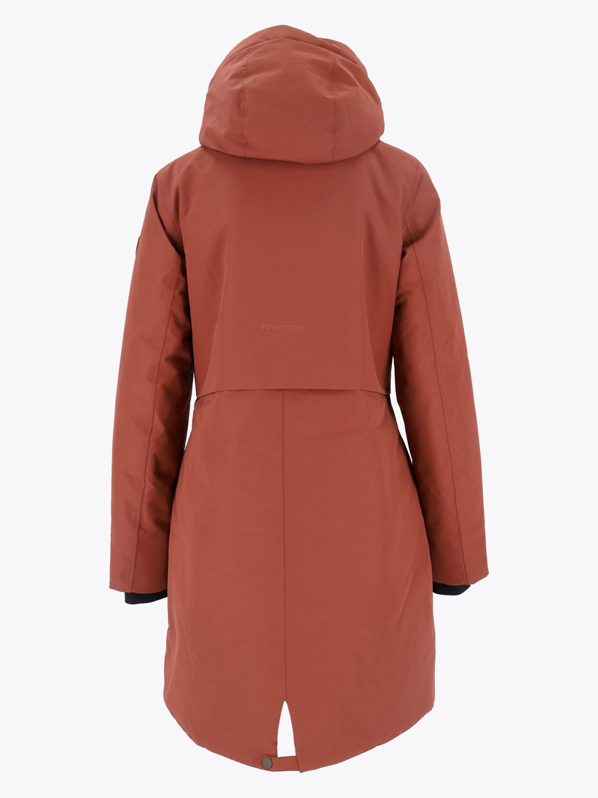Twentyfour Mellow Vattert Parkas Rødbrun - Get Inspired Exclusive Collection