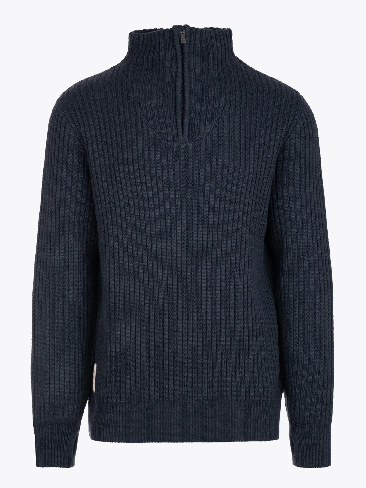 Twentyfour Finse Half Zip Ullgenser Blekkblå