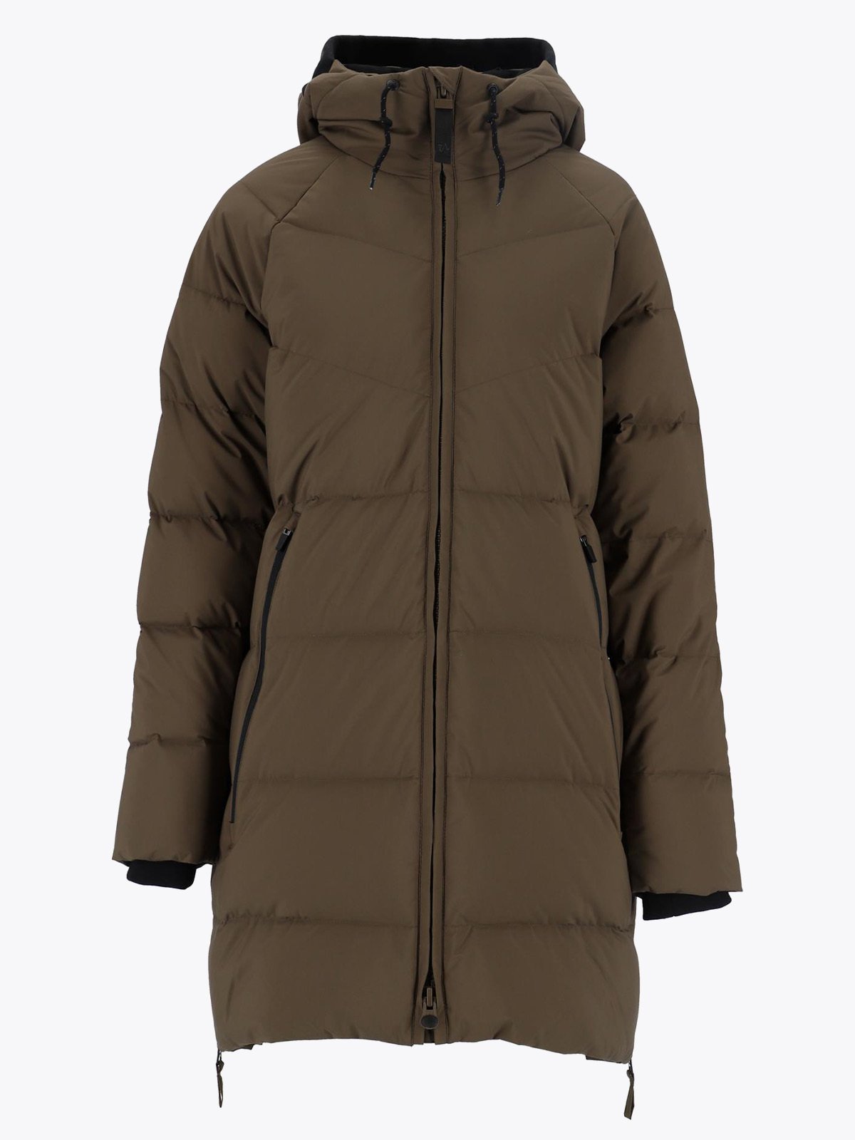 Twentyfour Mellow Lily Dunparkas Armygrønn/ brun