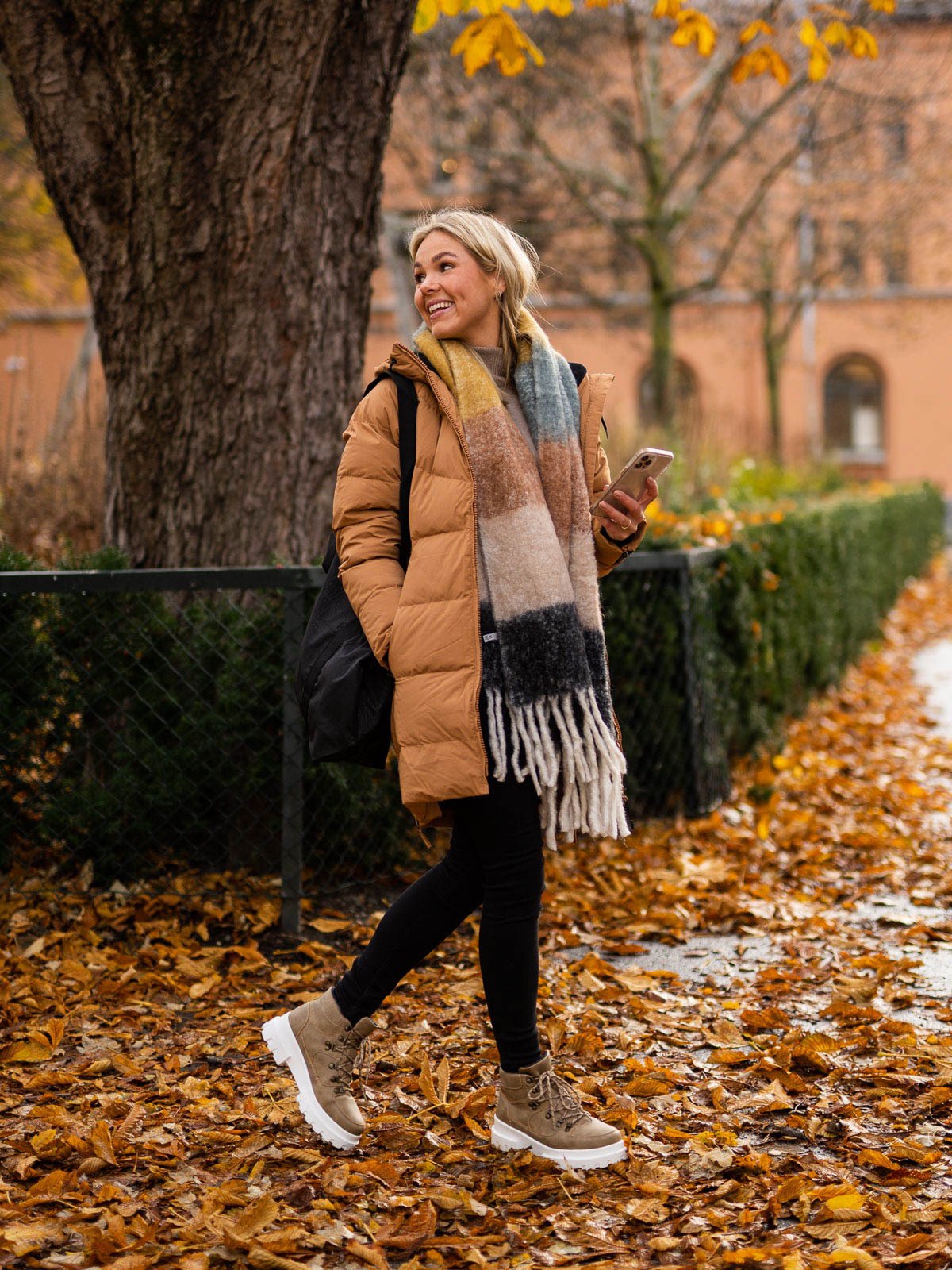 Twentyfour Mellow Lily Dunparkas Mørk kamel