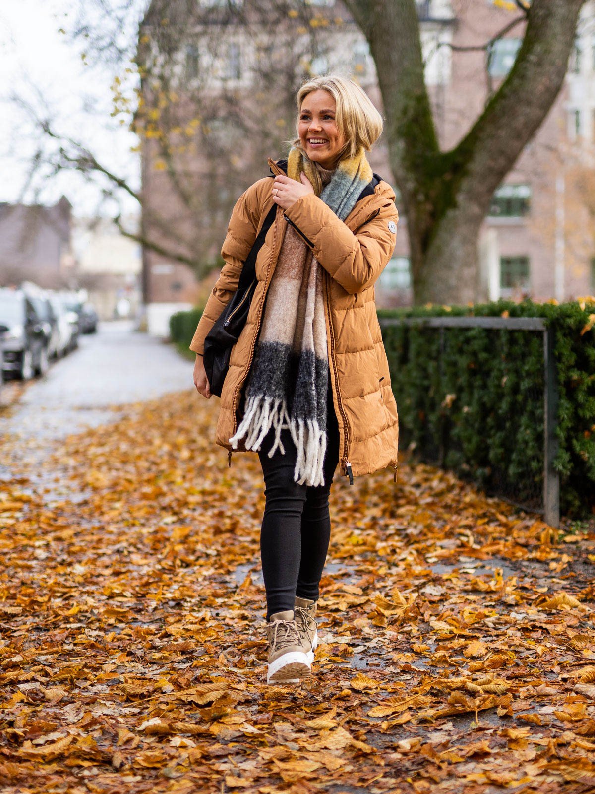 Twentyfour Mellow Lily Dunparkas Mørk kamel