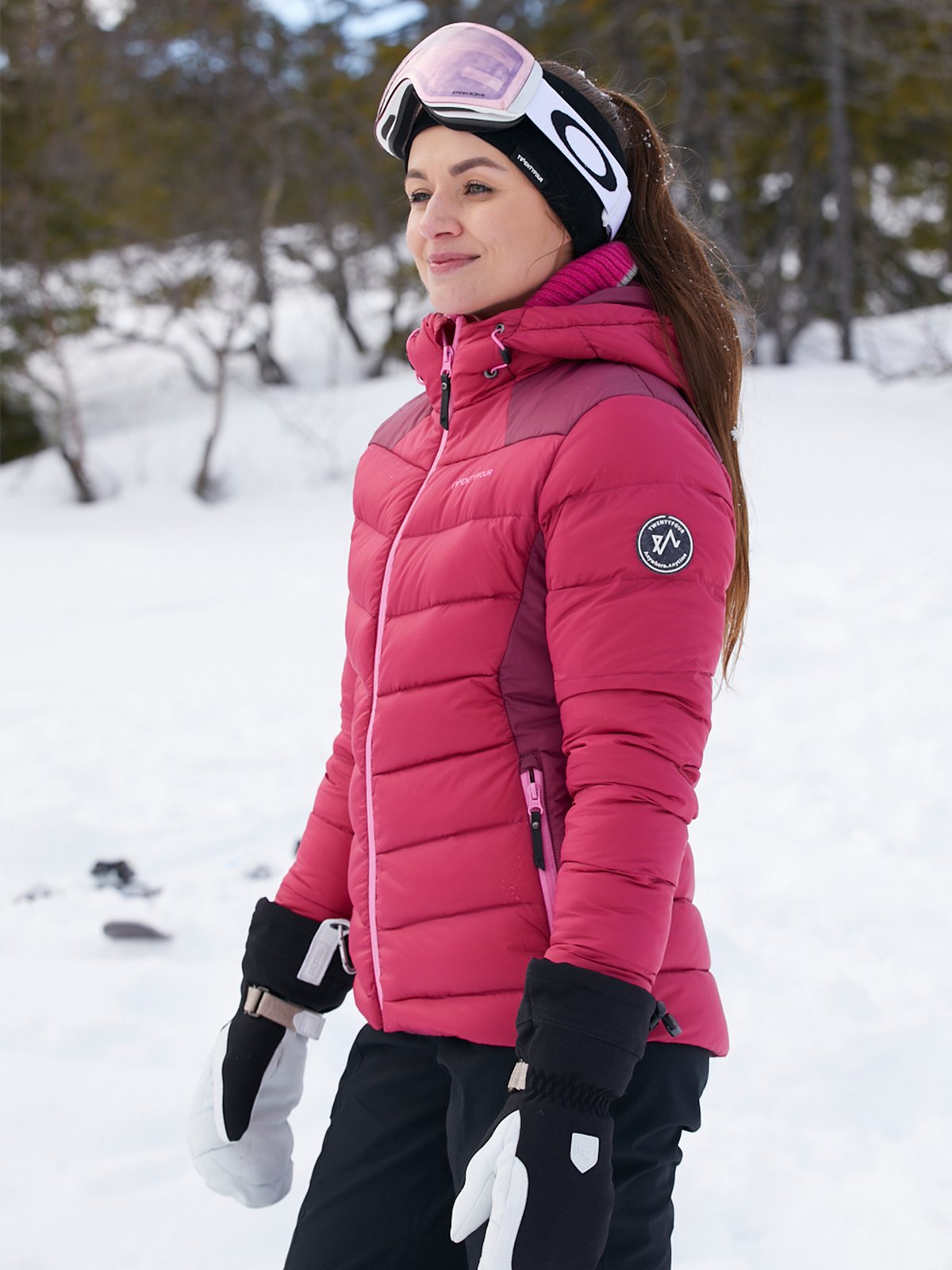 Twentyfour Isbre Dunjakke Kirsebær