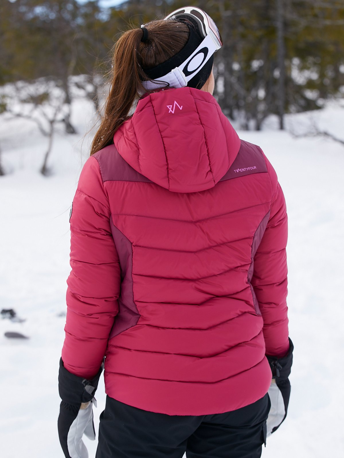 Twentyfour Isbre Dunjakke Kirsebær