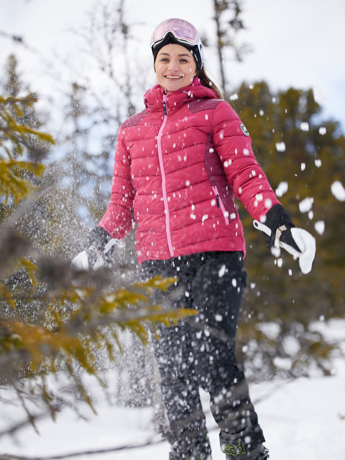 Twentyfour Isbre Dunjakke Kirsebær