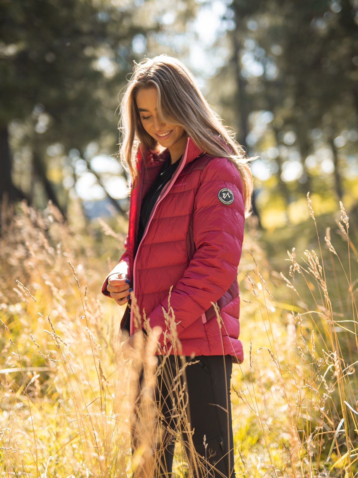 Twentyfour Isbre Dunjakke Kirsebær