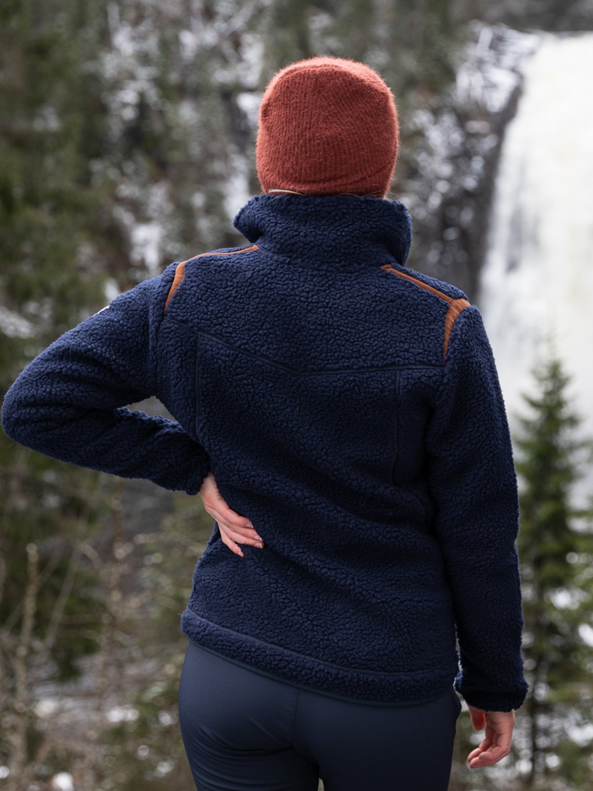 Twentyfour Finse Sherpa Fleece Blekkblå