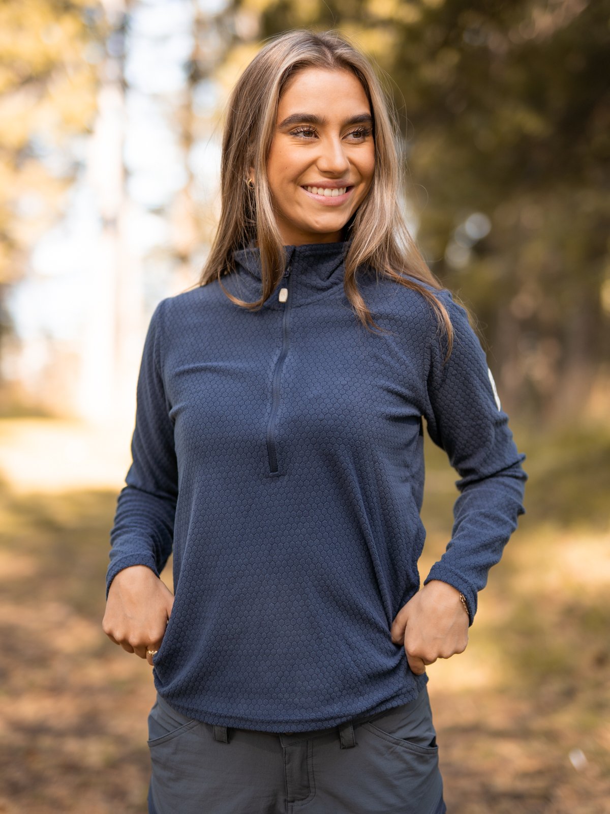 Twentyfour Finse Half Zip Fleece Blekkblå