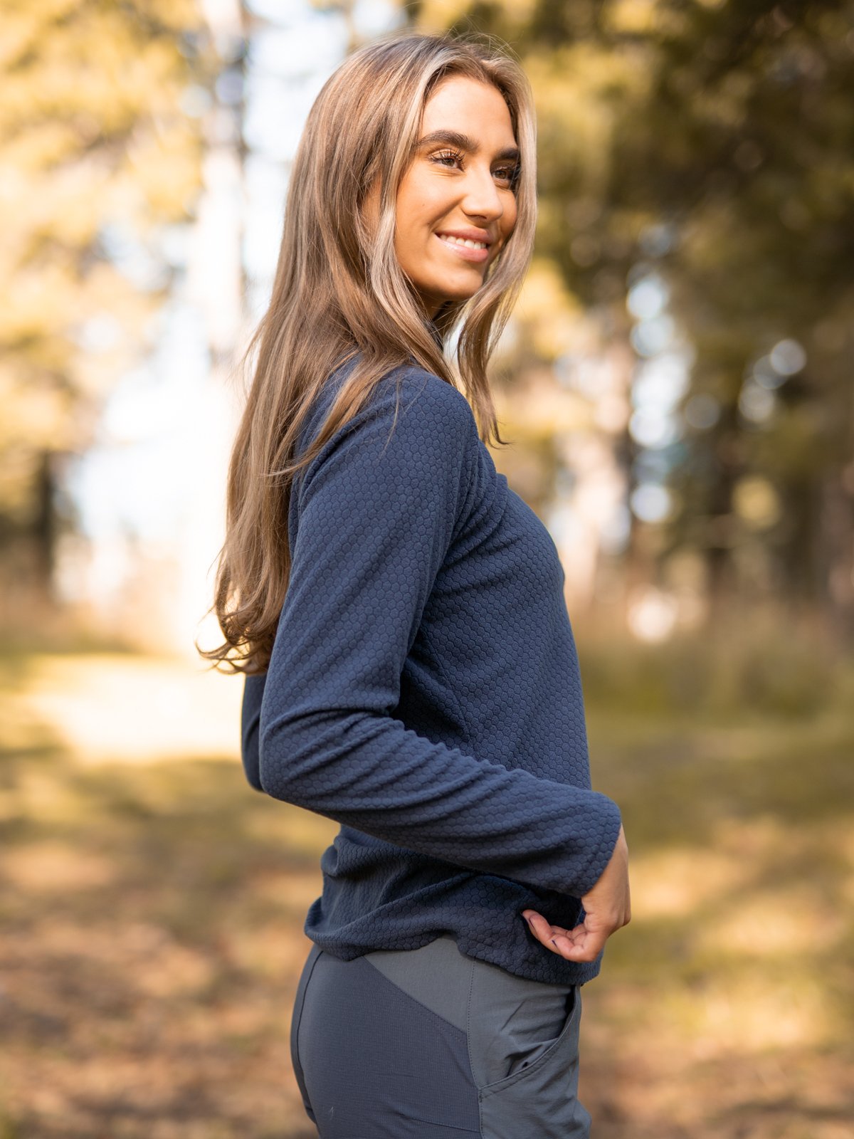 Twentyfour Finse Half Zip Fleece Blekkblå