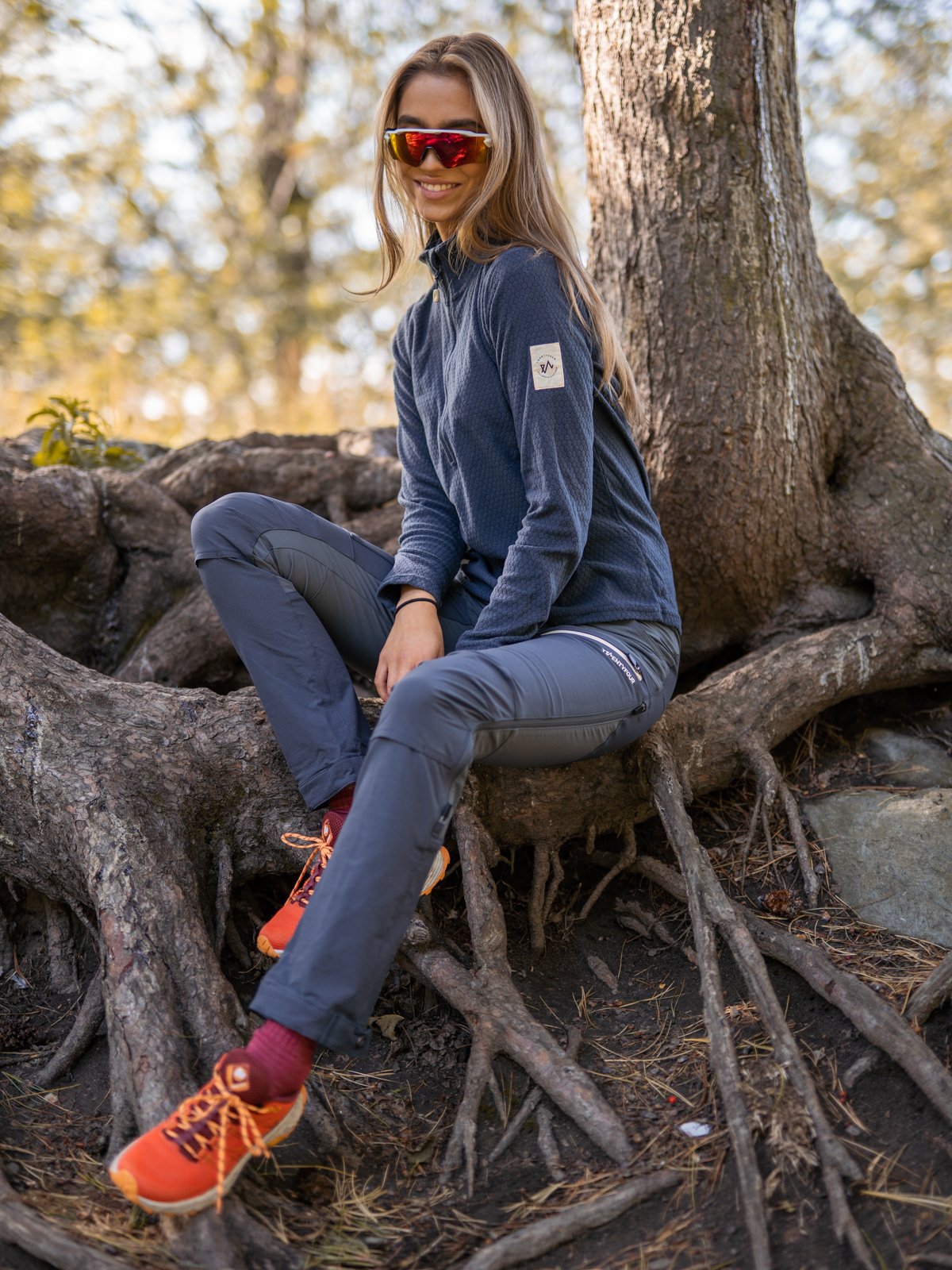 Twentyfour Finse Half Zip Fleece Blekkblå