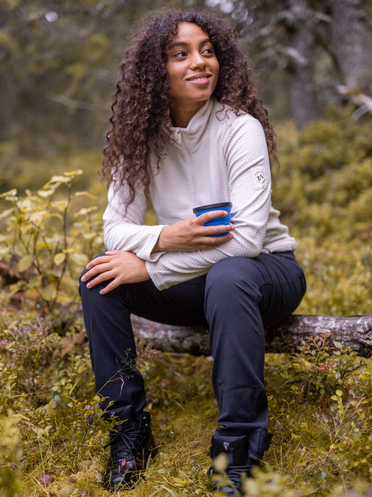 Twentyfour Finse Half Zip Fleece Krem