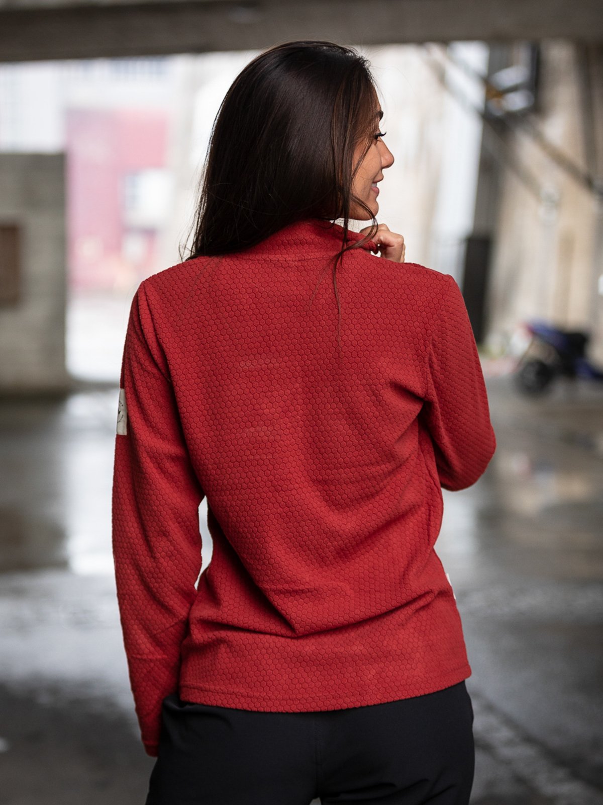 Twentyfour Finse Half Zip Fleece Vinrød