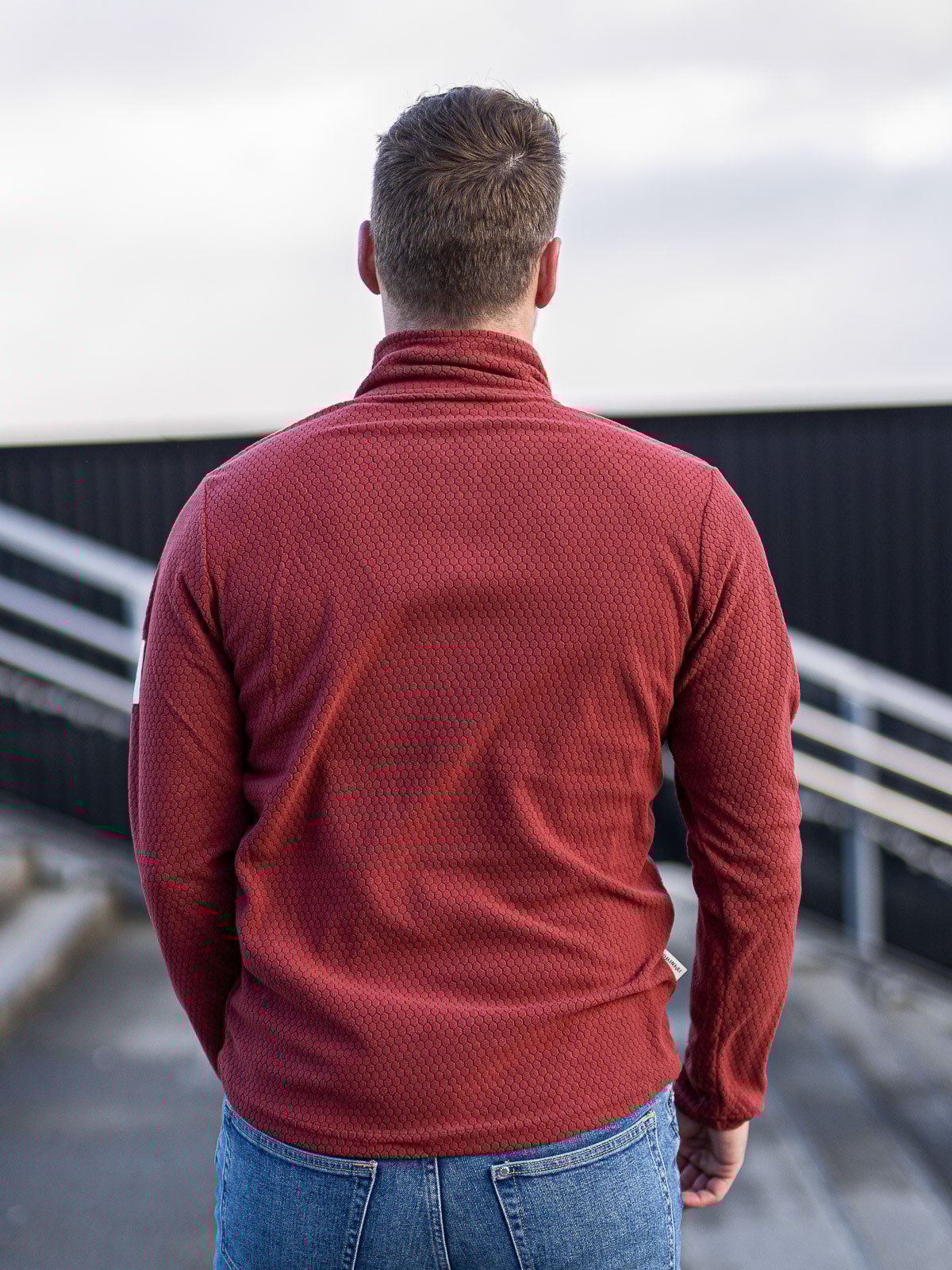 Twentyfour Finse Half Zip Fleece Vinrød