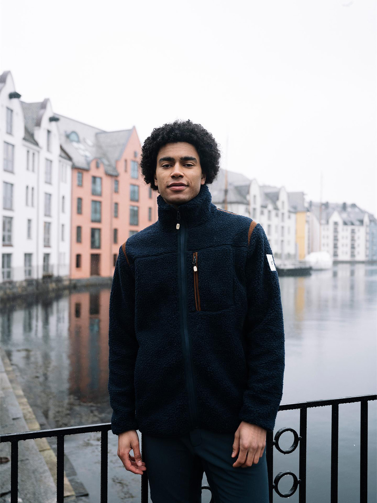 Twentyfour Finse Sherpa Fleece Herre Blekkblå