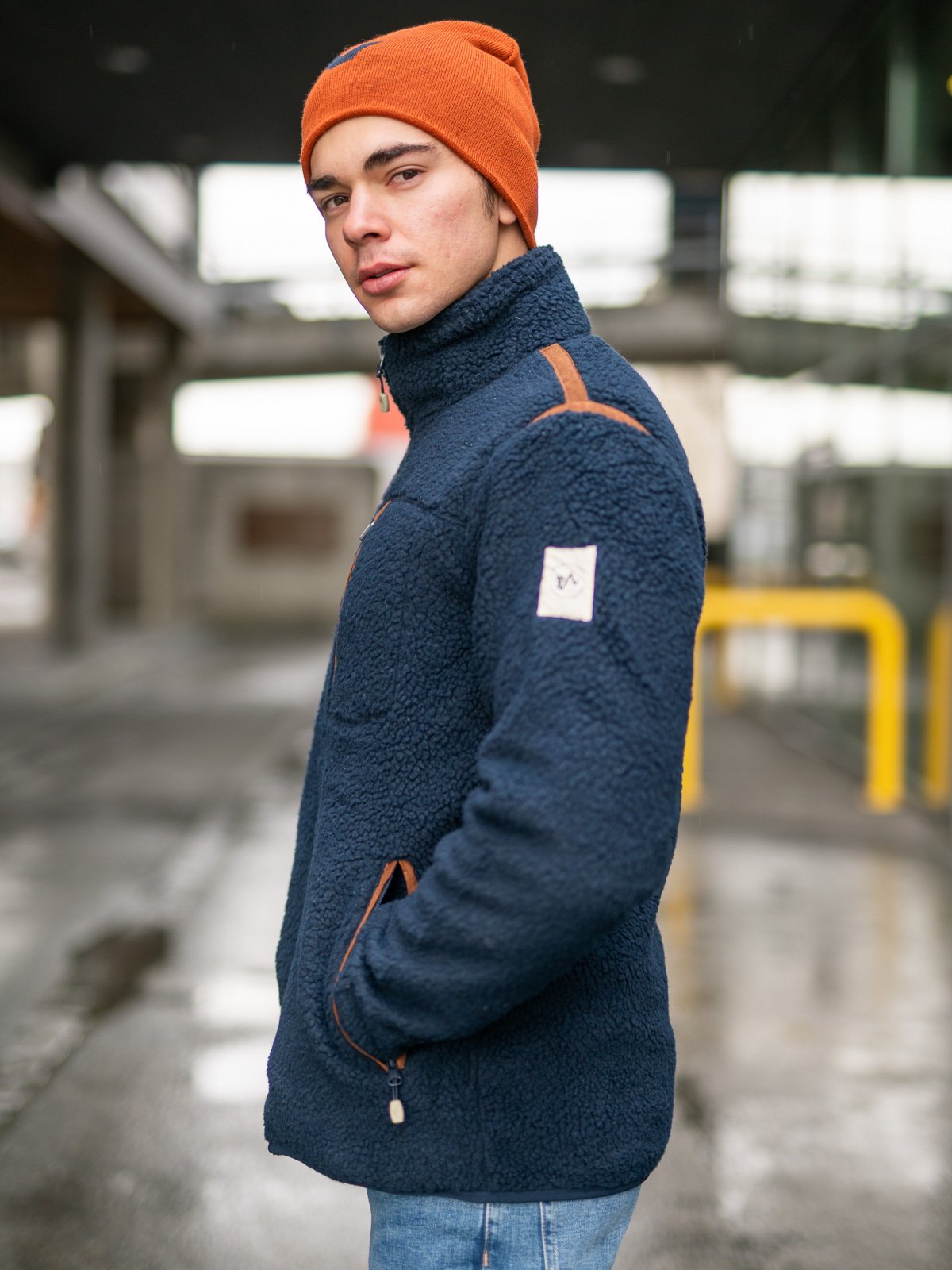 Twentyfour Finse Sherpa Fleece Herre Blekkblå